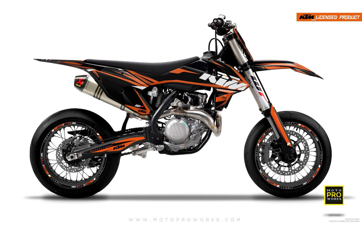 KTM GRAPHIC KIT - &quot;EDGE&quot; (orange) - MotoProWorks | Decals and Bike Graphic kit