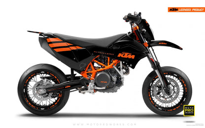 KTM GRAPHIC KIT - "FLAT ICON" (orange) - MotoProWorks | Decals and Bike Graphic kit