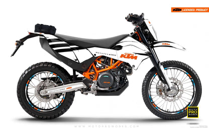 KTM GRAPHIC KIT - "FLAT ICON" (white) - MotoProWorks | Decals and Bike Graphic kit