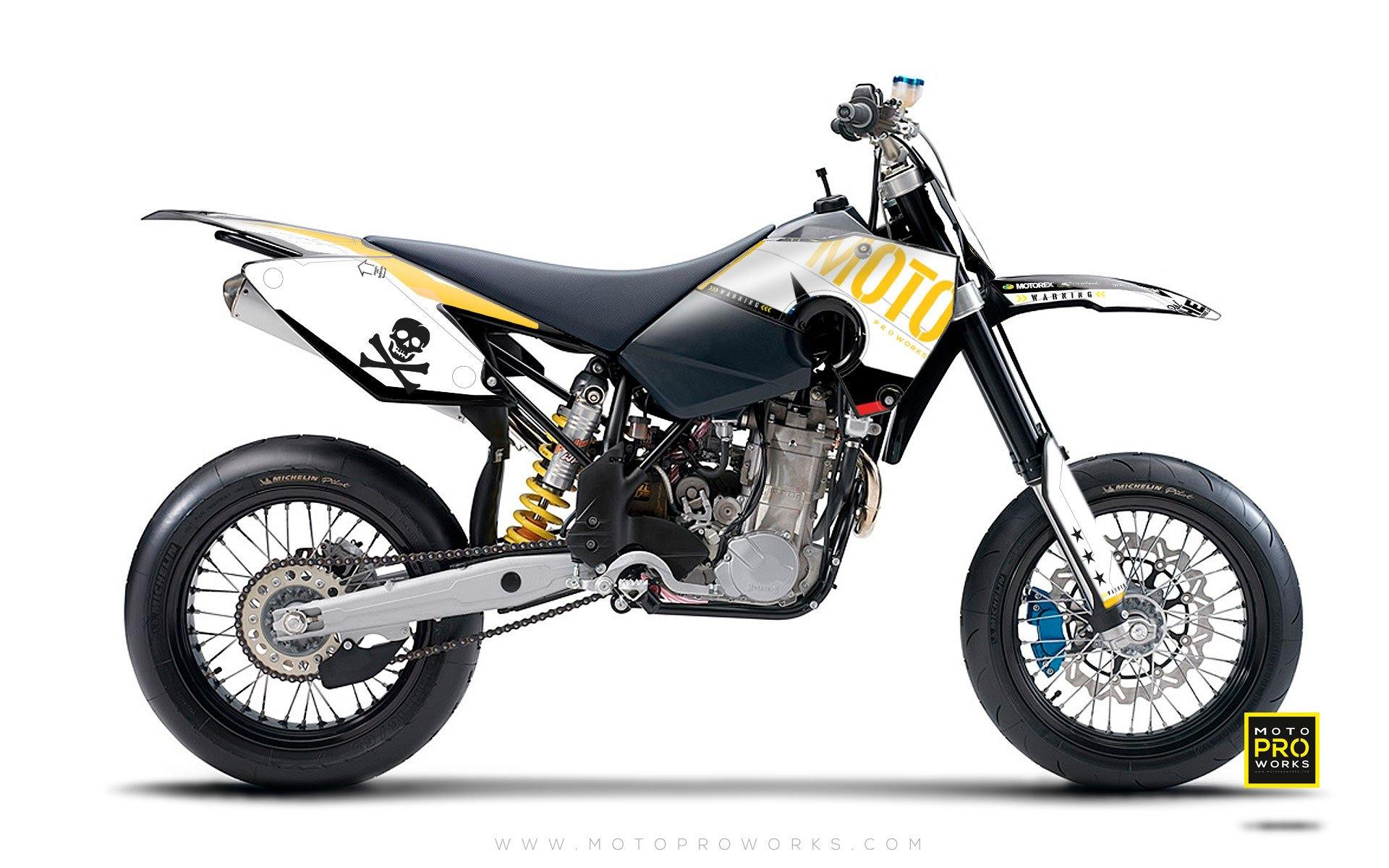 Husaberg GRAPHIC KIT - "GTECH" (white) - MotoProWorks | Decals and Bike Graphic kit