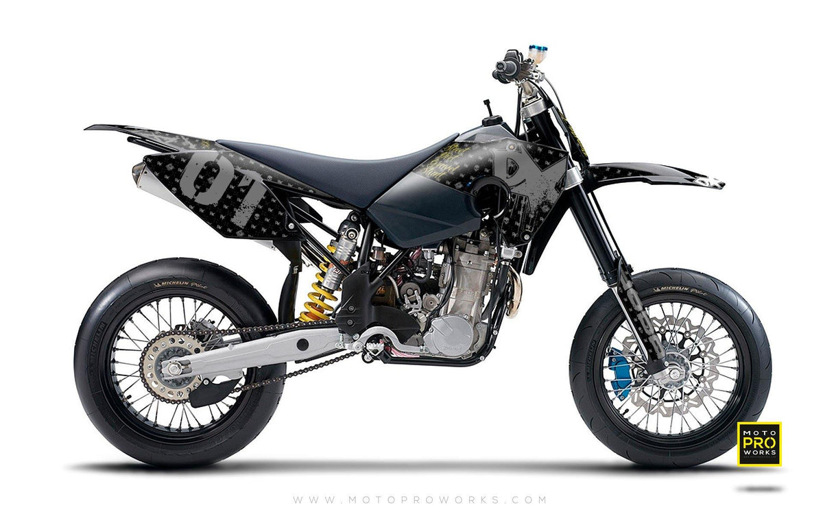 Husaberg GRAPHIC KIT - &quot;STEALTHER&quot; (black) - MotoProWorks | Decals and Bike Graphic kit