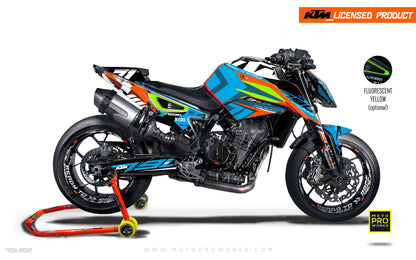 KTM 790 Duke GRAPHIC KIT - "Rasorblade" (Blue) - MotoProWorks | Decals and Bike Graphic kit