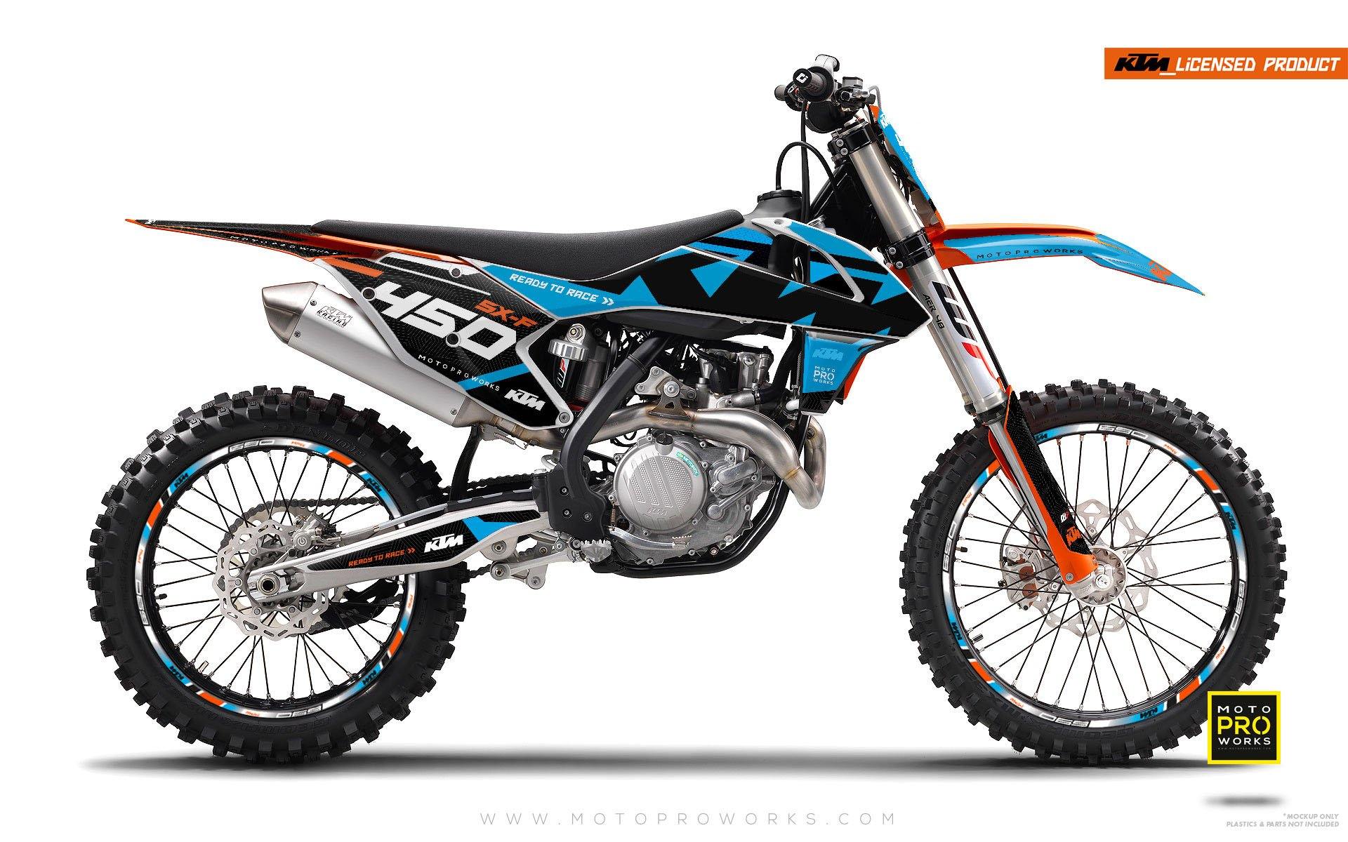 KTM GRAPHIC KIT - "READYONE" (blue/black) - MotoProWorks | Decals and Bike Graphic kit