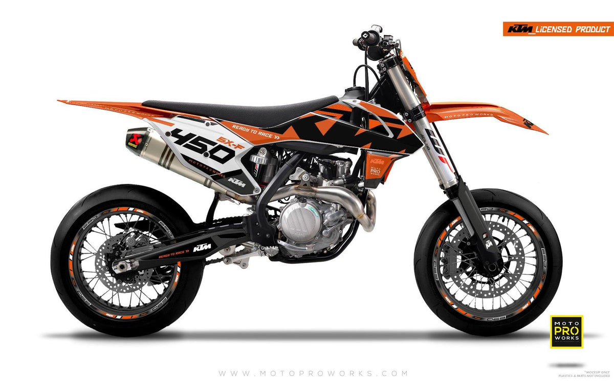 KTM GRAPHIC KIT - &quot;READYONE&quot; (orange) - MotoProWorks | Decals and Bike Graphic kit