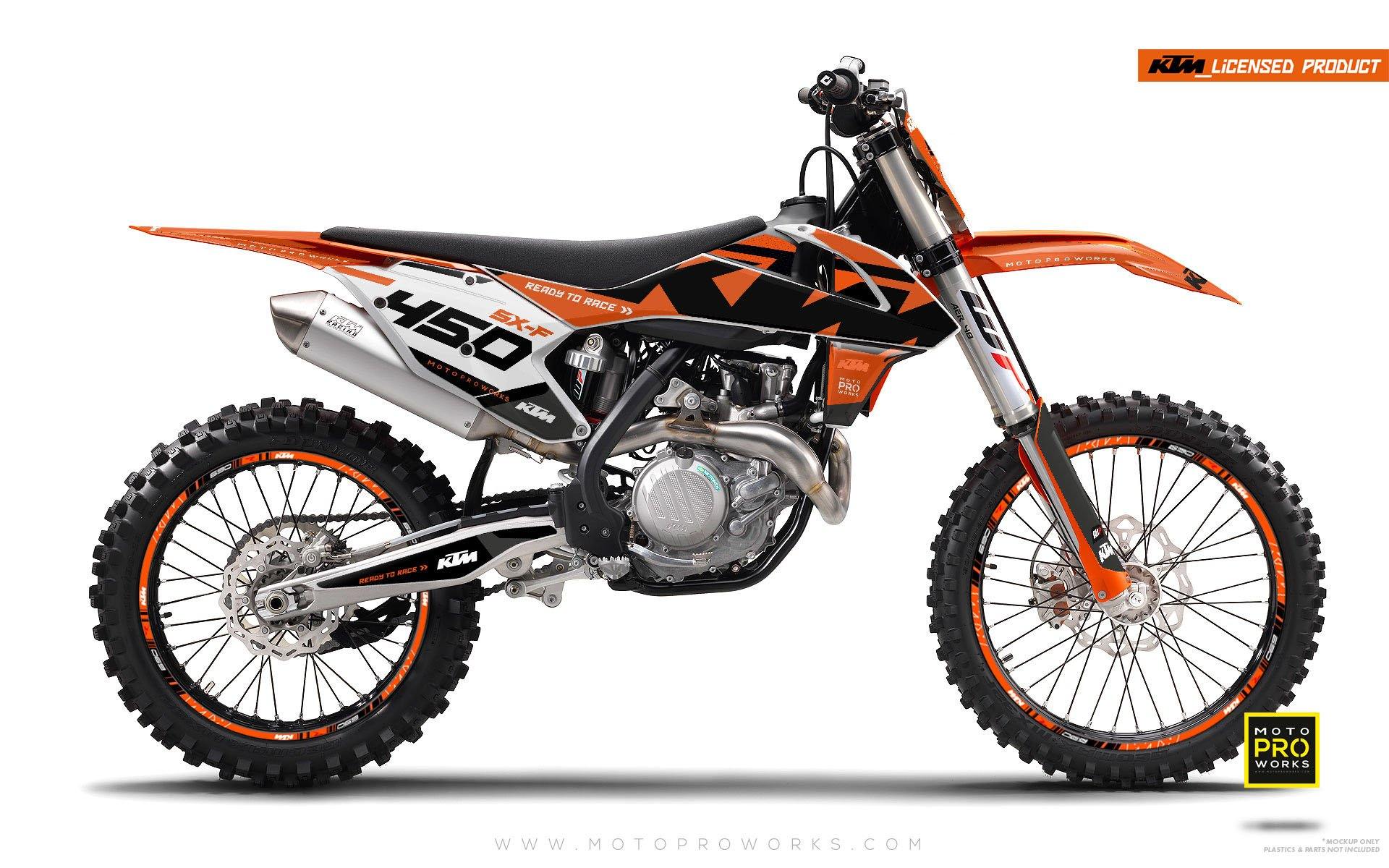 KTM GRAPHIC KIT - "READYONE" (orange) - MotoProWorks | Decals and Bike Graphic kit