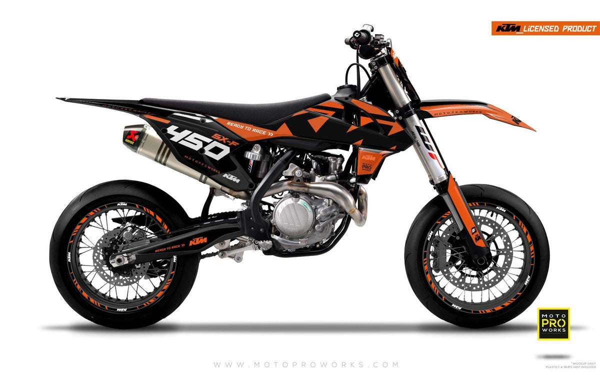 KTM GRAPHIC KIT - &quot;READYONE&quot; (orange/black) - MotoProWorks | Decals and Bike Graphic kit