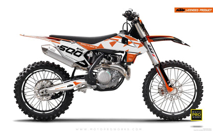 KTM GRAPHIC KIT - "READYONE" (orange/white) - MotoProWorks | Decals and Bike Graphic kit