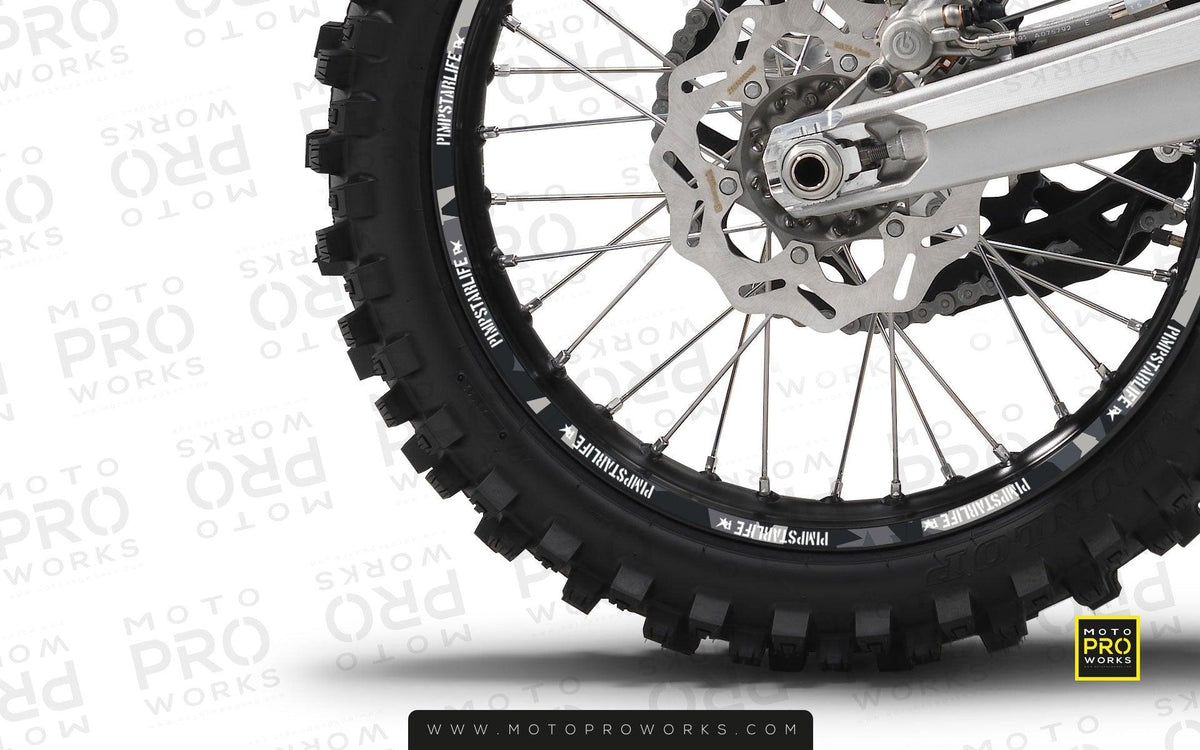 Rim Stripes - &quot;M90&quot; Pimpstar (urban) - MotoProWorks | Decals and Bike Graphic kit