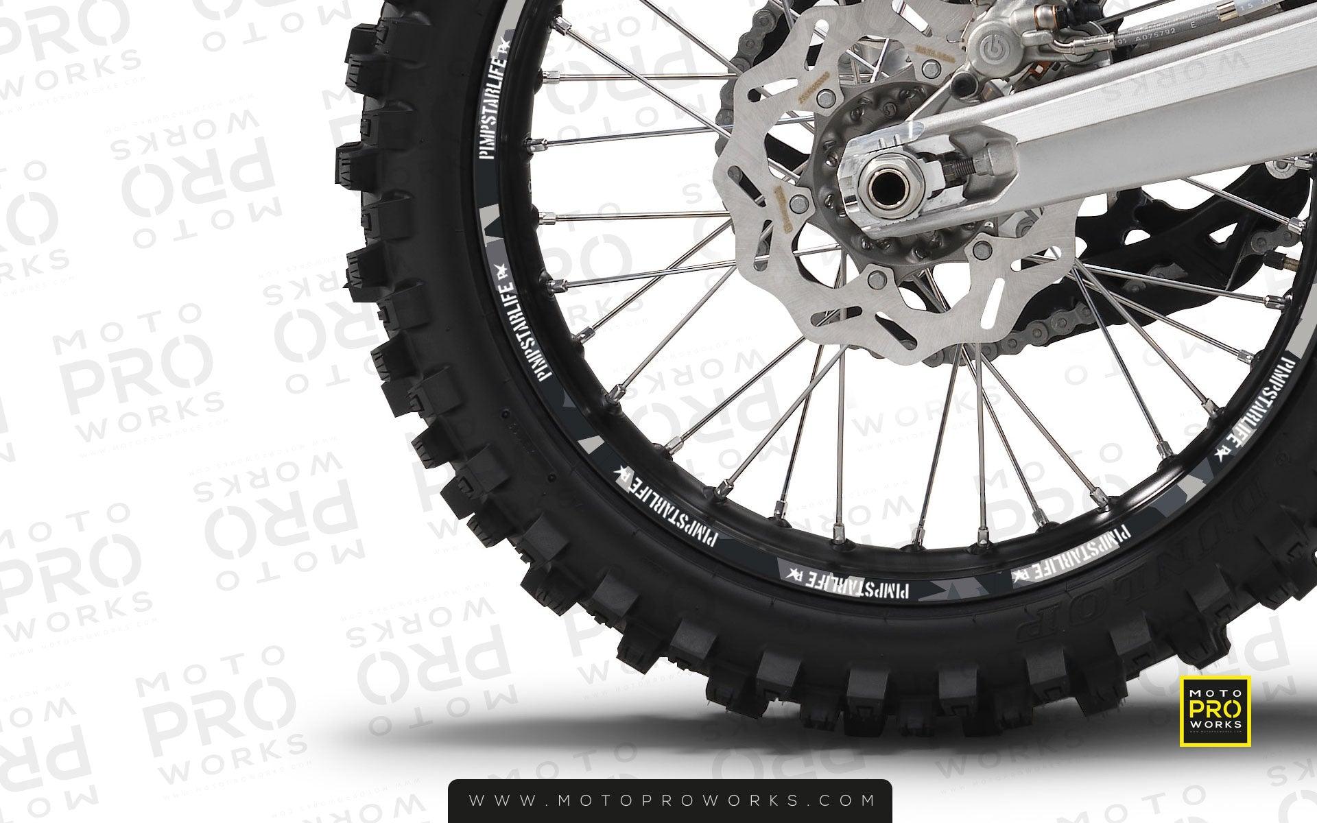 Rim Stripes - "M90" Pimpstar (urban) - MotoProWorks | Decals and Bike Graphic kit