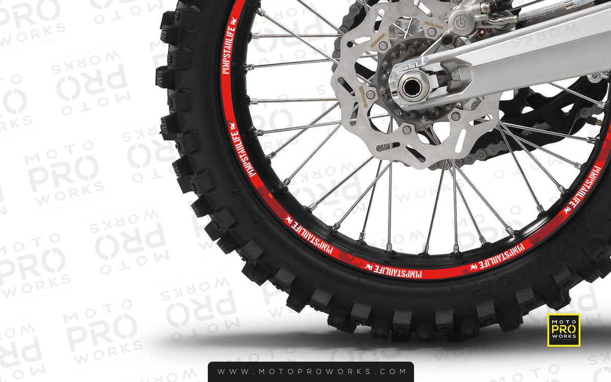 Rim Stripes - &quot;MARPAT&quot; Pimpstar (red) - MotoProWorks | Decals and Bike Graphic kit