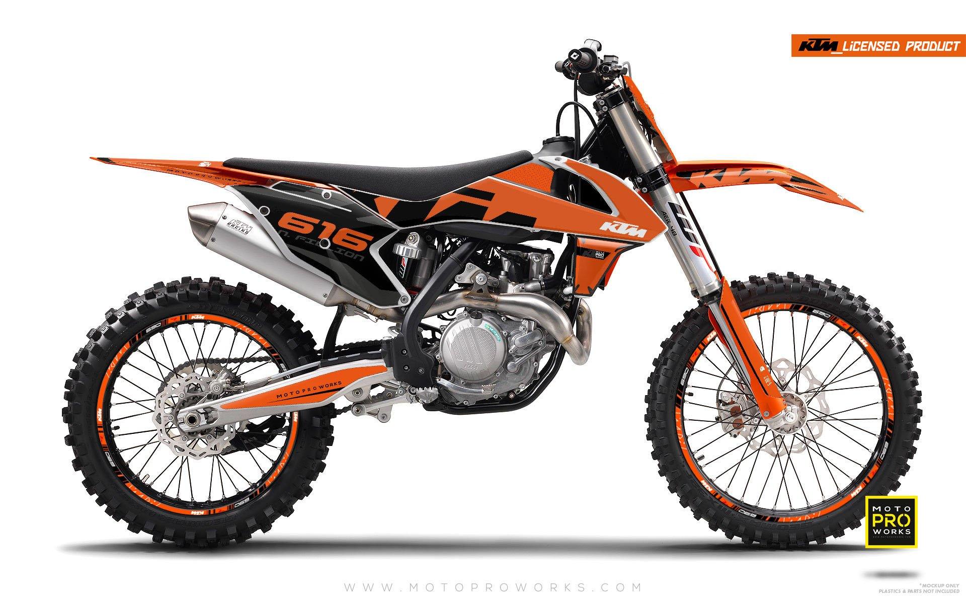 KTM GRAPHIC KIT - "ROC" (orange) - MotoProWorks | Decals and Bike Graphic kit