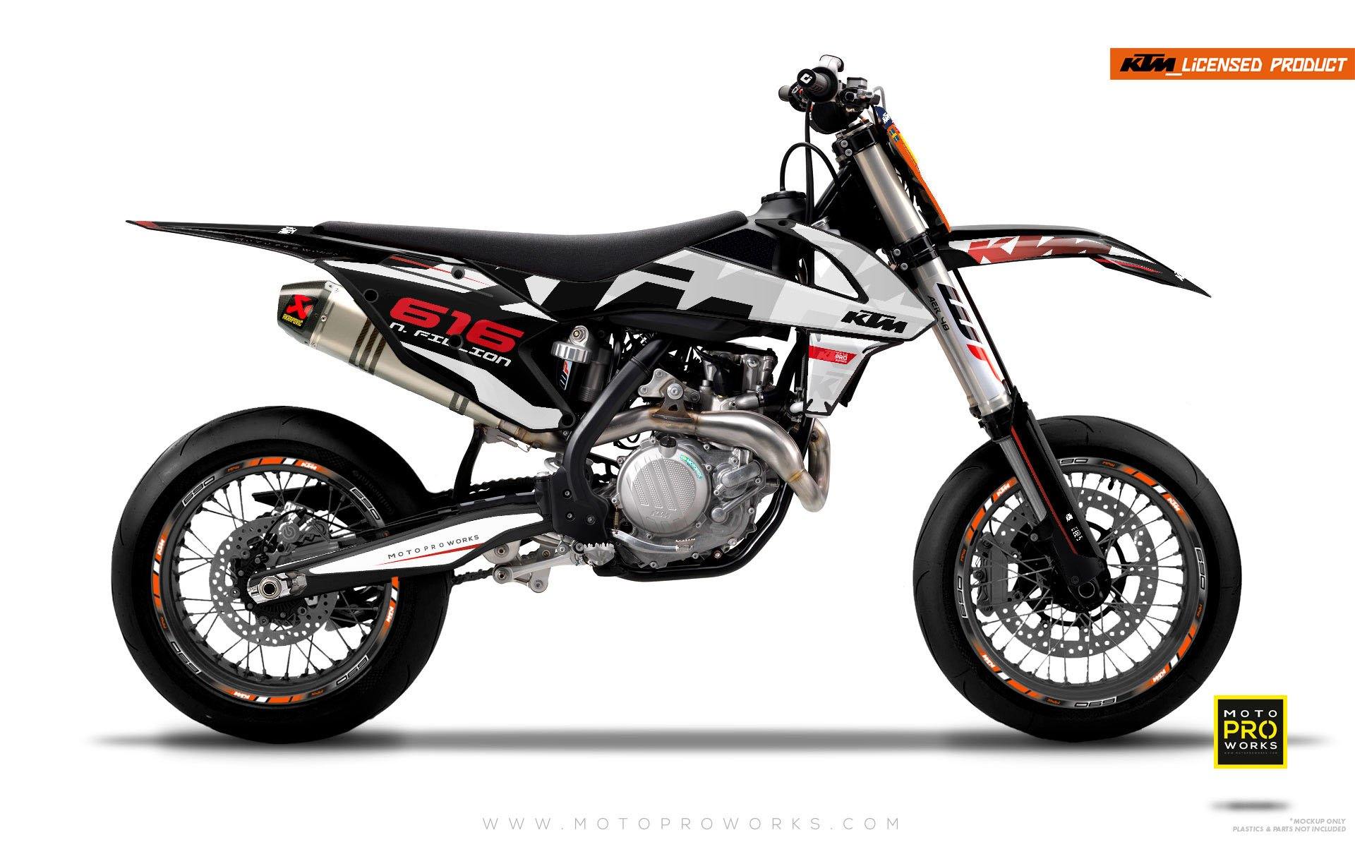 KTM GRAPHIC KIT - "ROC" (white) - MotoProWorks | Decals and Bike Graphic kit