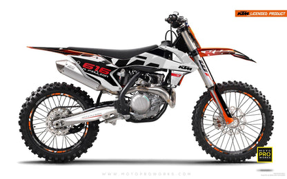KTM GRAPHIC KIT - "ROC" (white) - MotoProWorks | Decals and Bike Graphic kit
