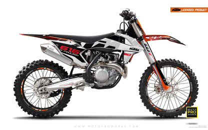 KTM GRAPHIC KIT - "ROC" (white) - MotoProWorks | Decals and Bike Graphic kit