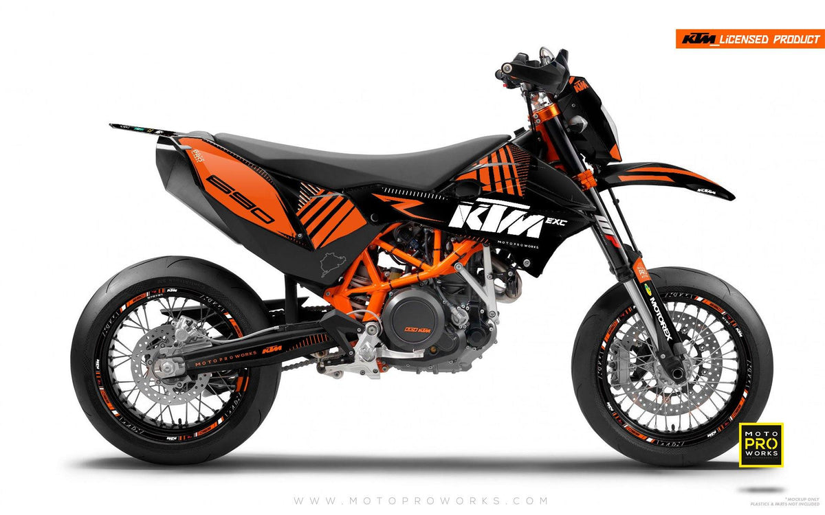 KTM GRAPHIC KIT - &quot;VIBE&quot; (blacksolid) - MotoProWorks | Decals and Bike Graphic kit