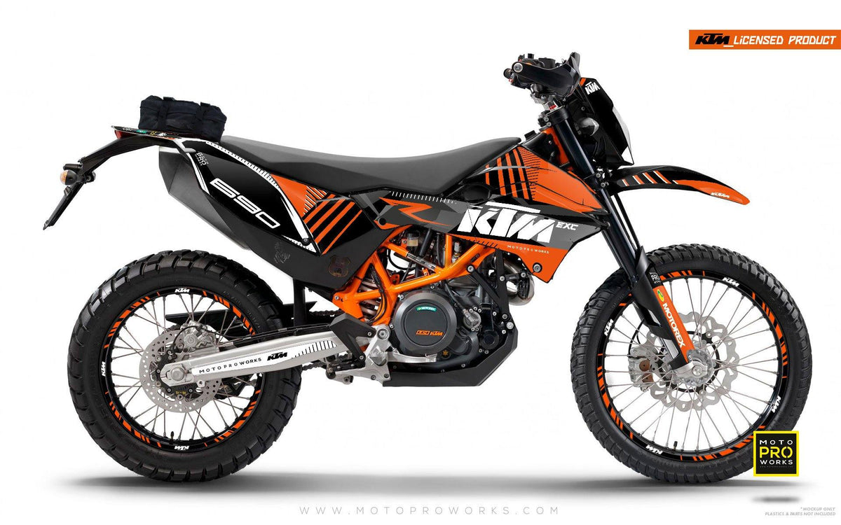 KTM GRAPHIC KIT - &quot;VIBE&quot; (orange) - MotoProWorks | Decals and Bike Graphic kit