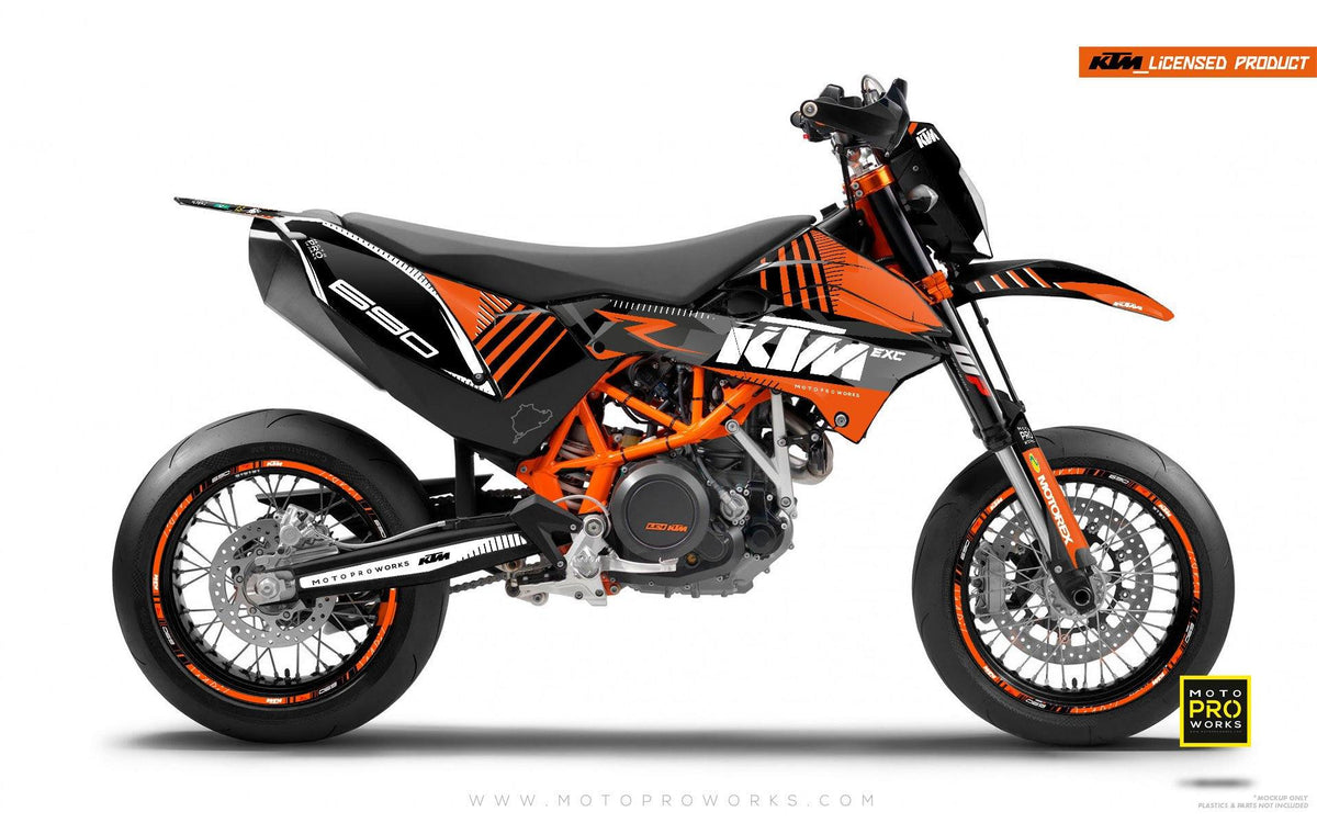 KTM GRAPHIC KIT - &quot;VIBE&quot; (orange) - MotoProWorks | Decals and Bike Graphic kit