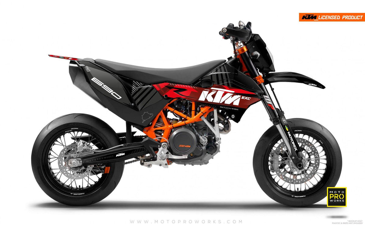 KTM GRAPHIC KIT - &quot;VIBE&quot; (red) - MotoProWorks | Decals and Bike Graphic kit