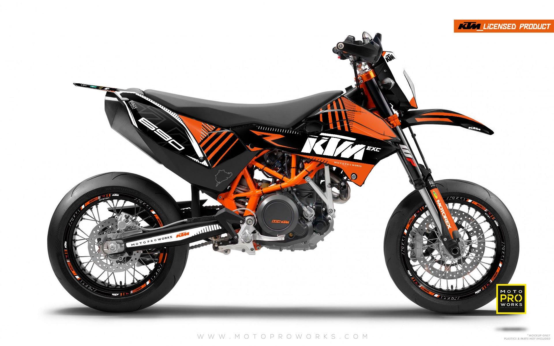 KTM GRAPHIC KIT - "VIBE" (solidorange) - MotoProWorks | Decals and Bike Graphic kit