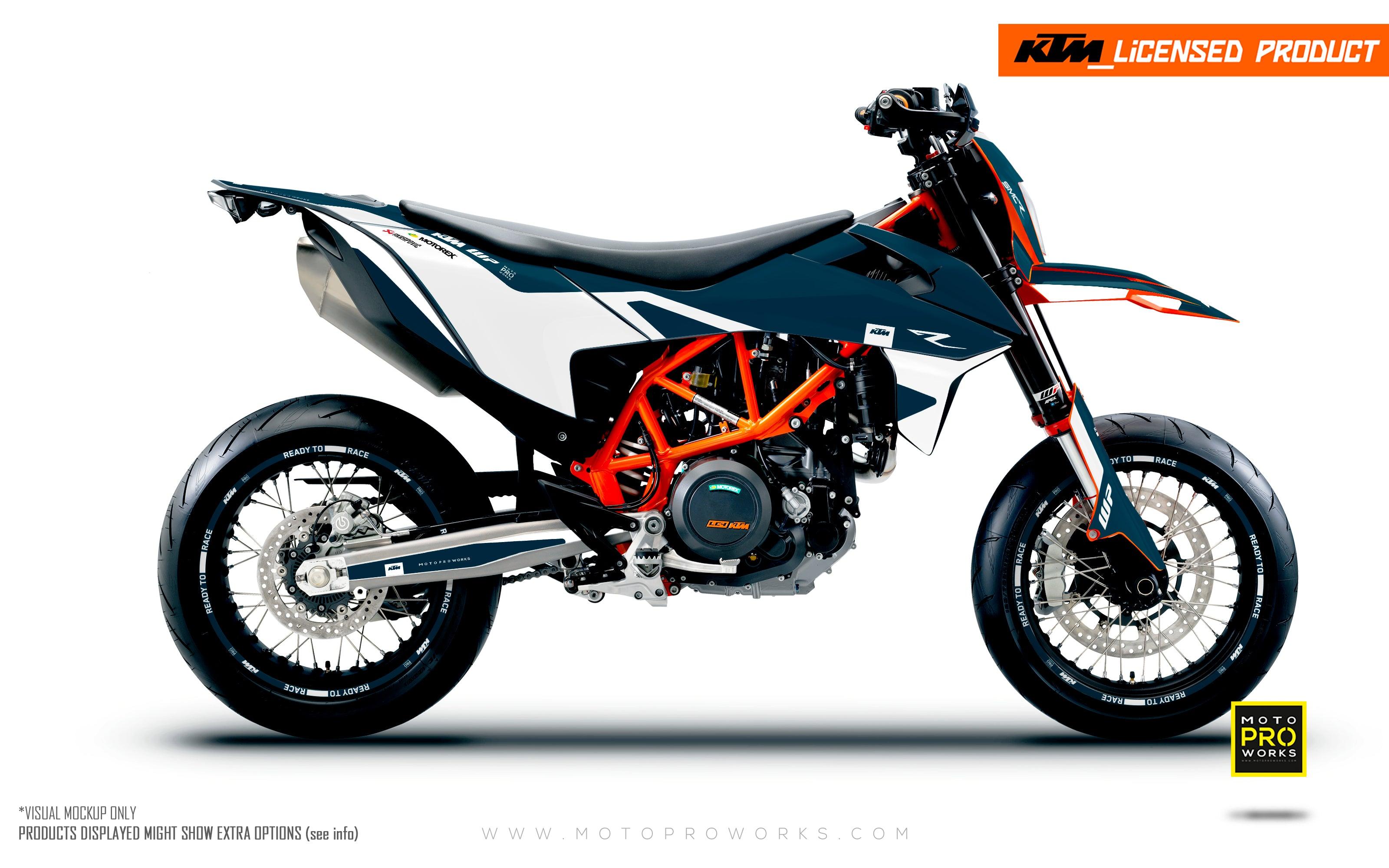 KTM GRAPHICS - 690 SMC-R "Carera" (Blue) - MotoProWorks