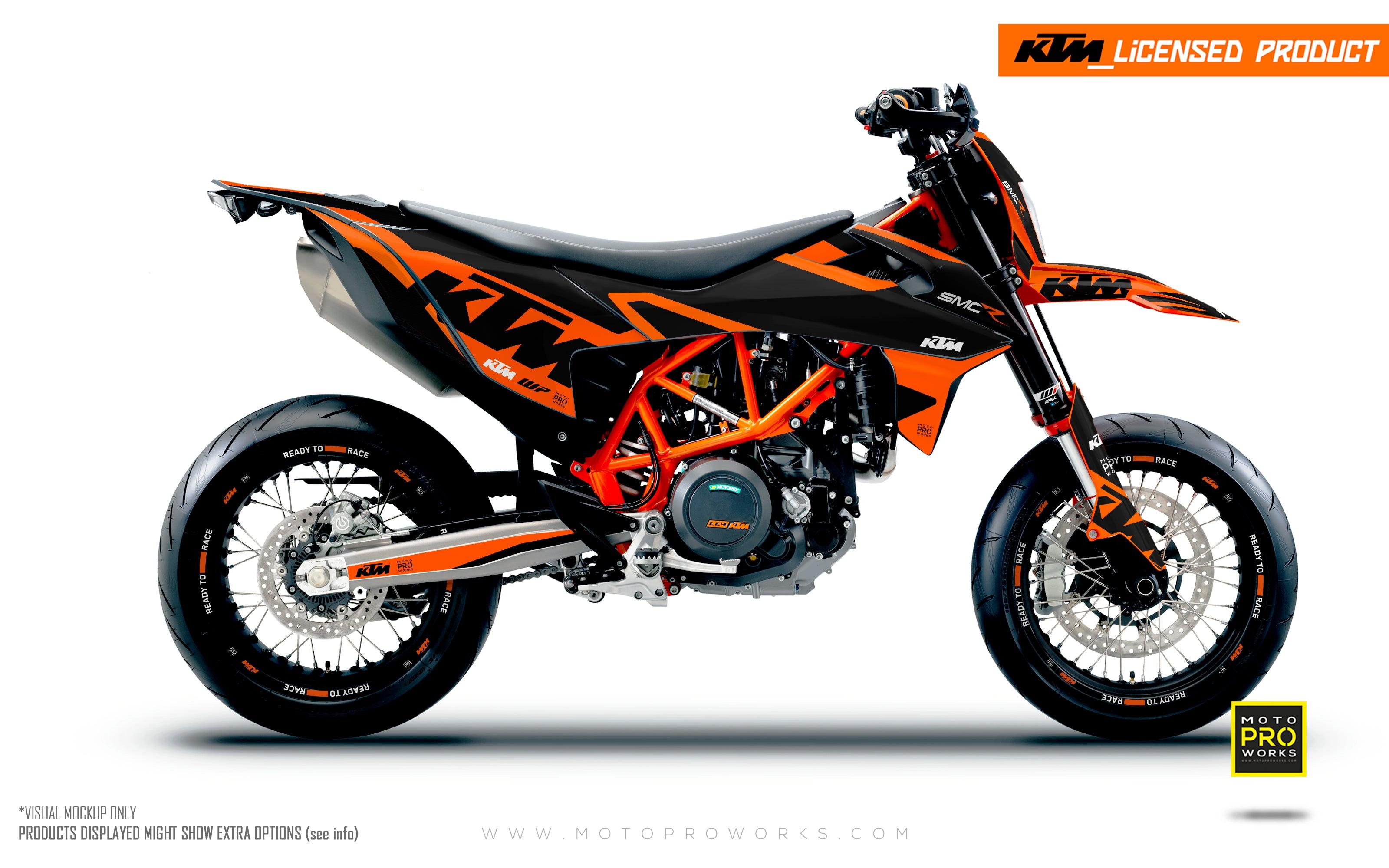 KTM GRAPHICS - 690 SMC-R "Mounty" (Black/Orange) - MotoProWorks