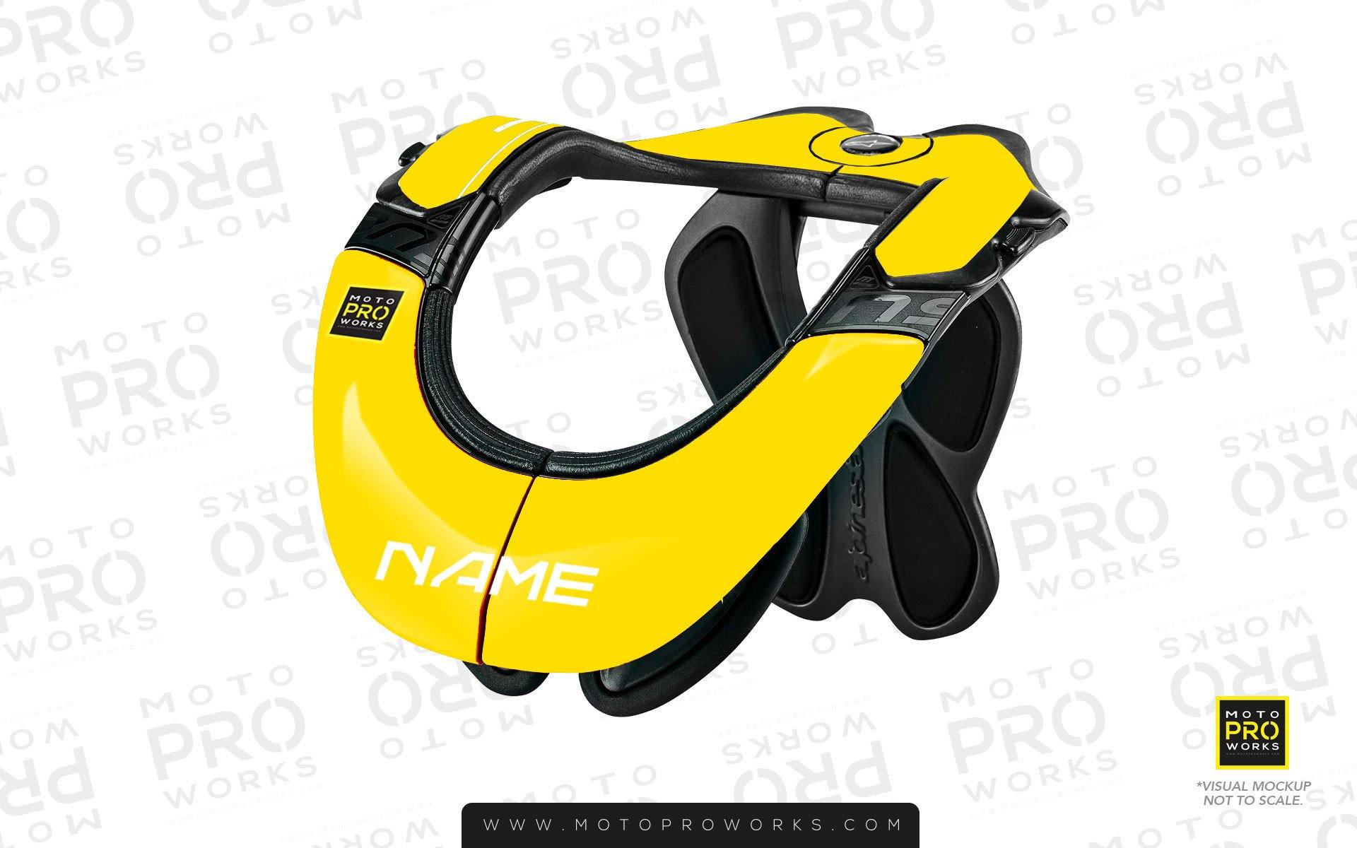 Neck Brace Graphics - Custom Graphics - MotoProWorks | Decals and Bike Graphic kit