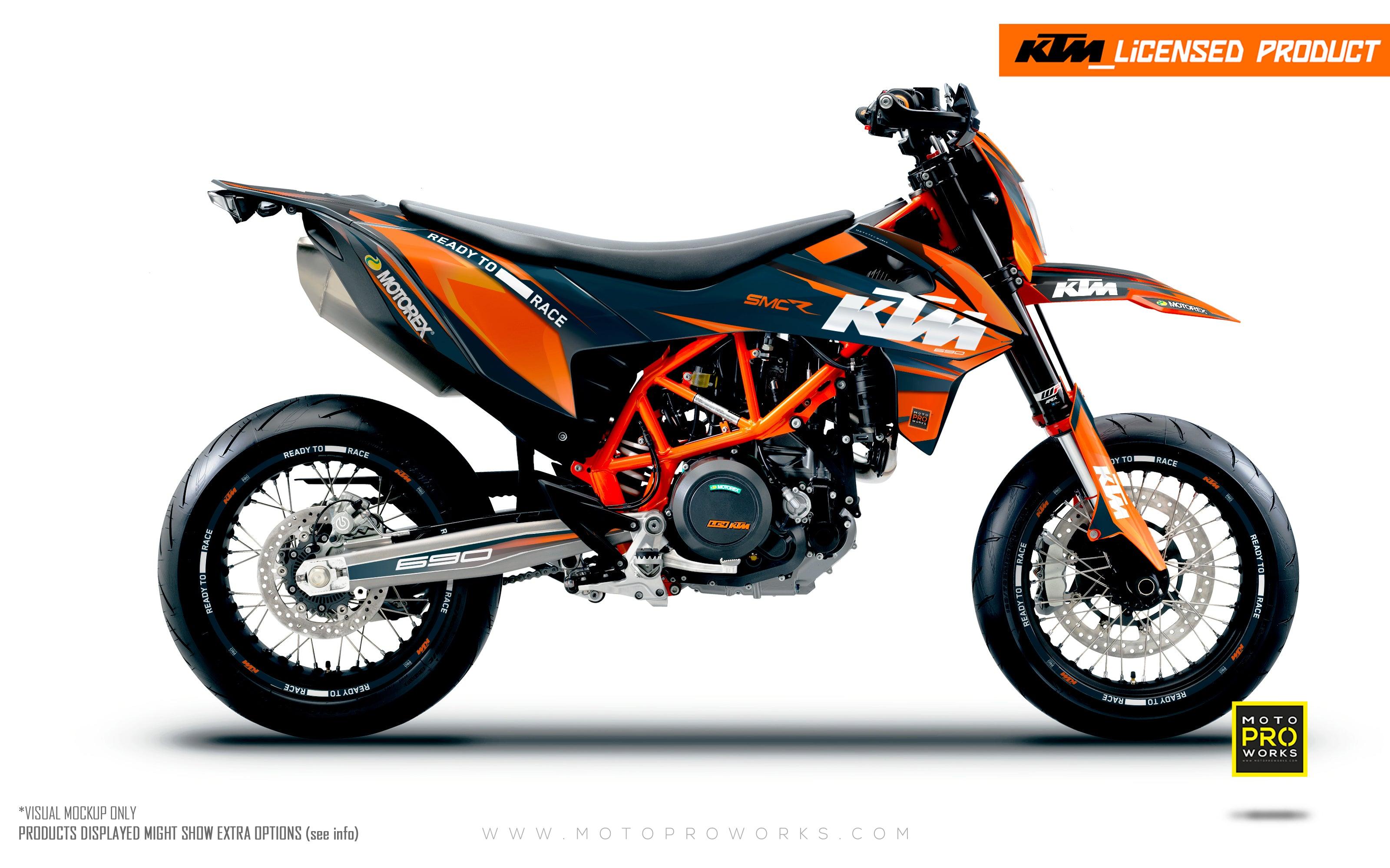 KTM GRAPHICS - 690 SMC-R "Colibri" (Orange/Gradient) - MotoProWorks