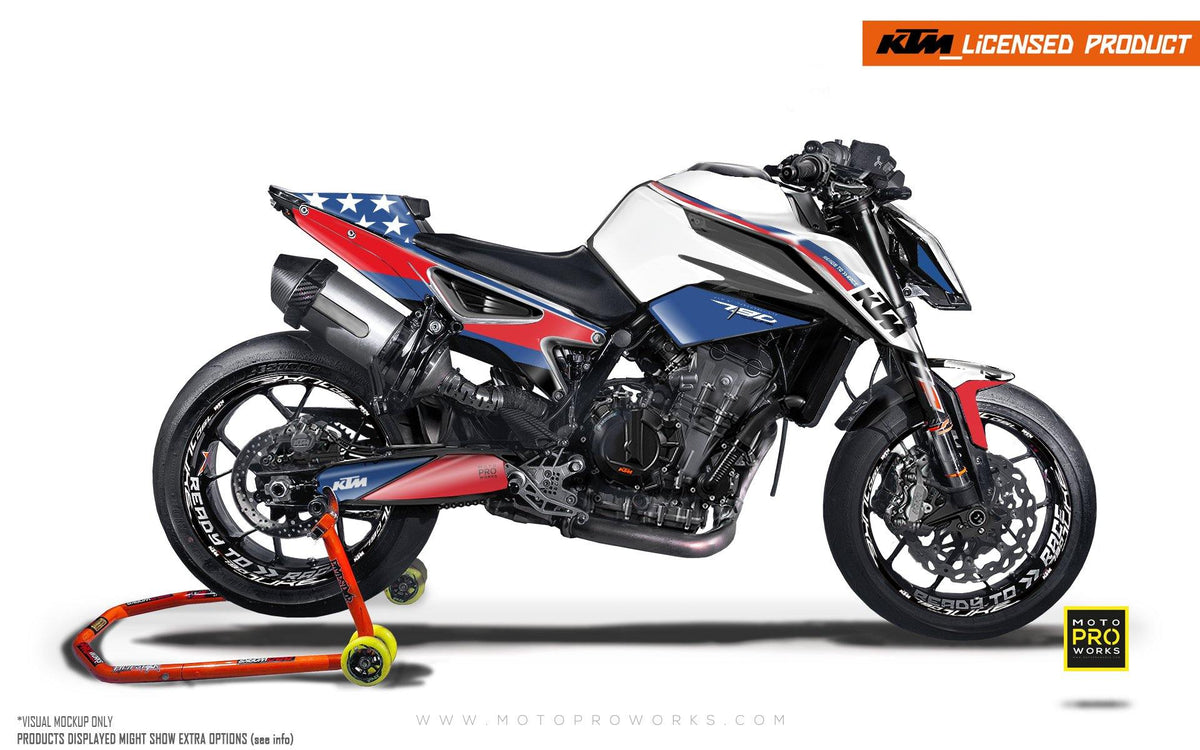 KTM 790/890 R Duke GRAPHIC KIT - &quot;En Route&quot; (Stars) - MotoProWorks | Decals and Bike Graphic kit