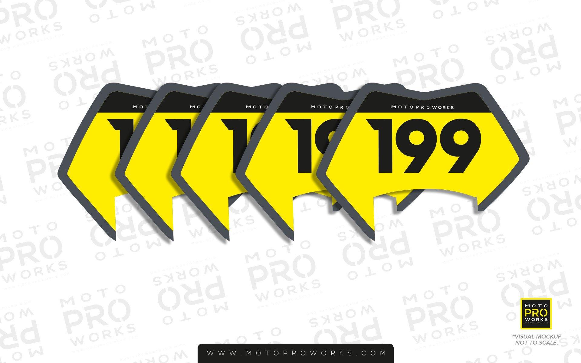 Individual ID Stickers - "Mini MX Badges" - MotoProWorks | Decals and Bike Graphic kit