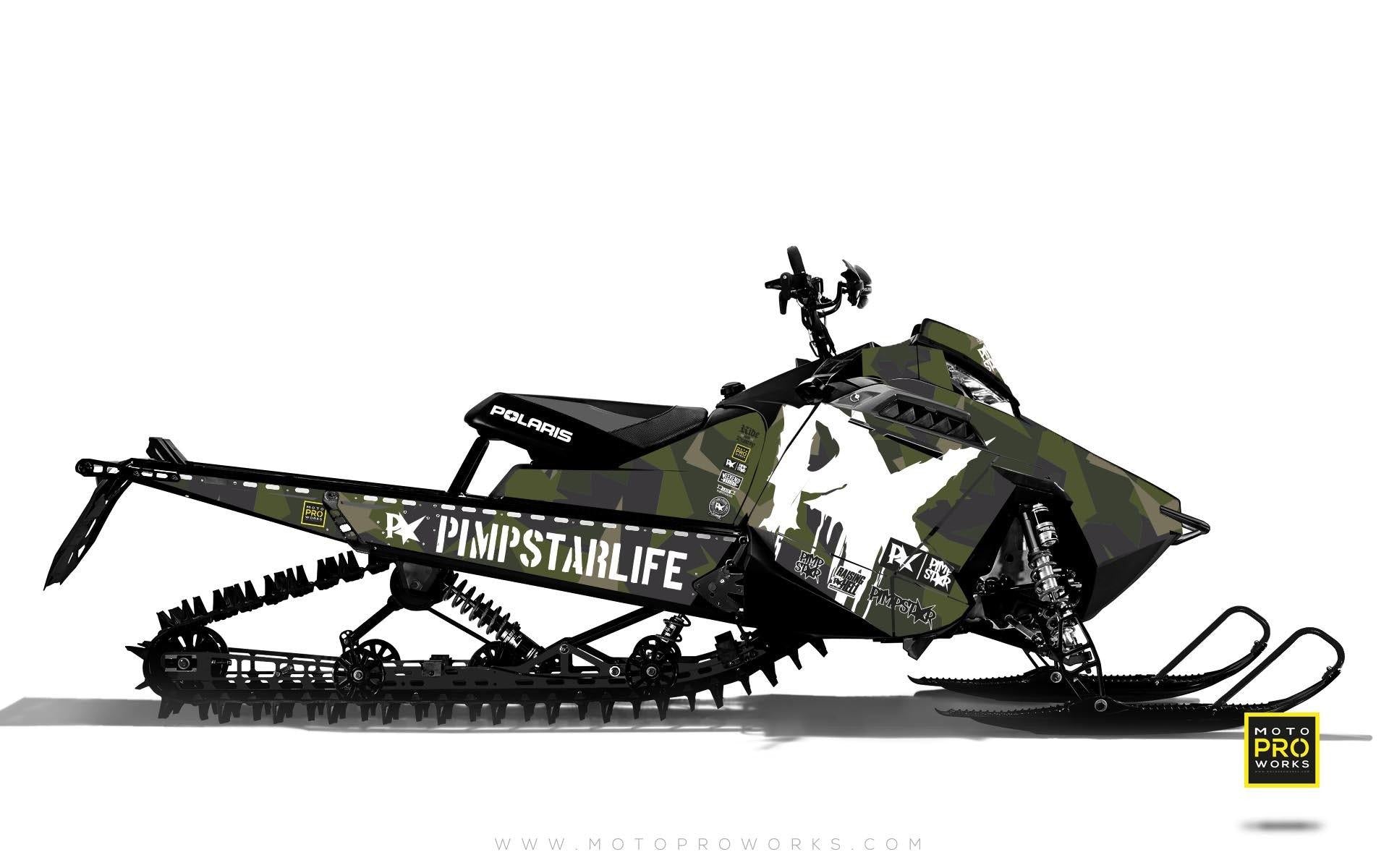 Polaris Graphics - "M90" (green) - MotoProWorks | Decals and Bike Graphic kit