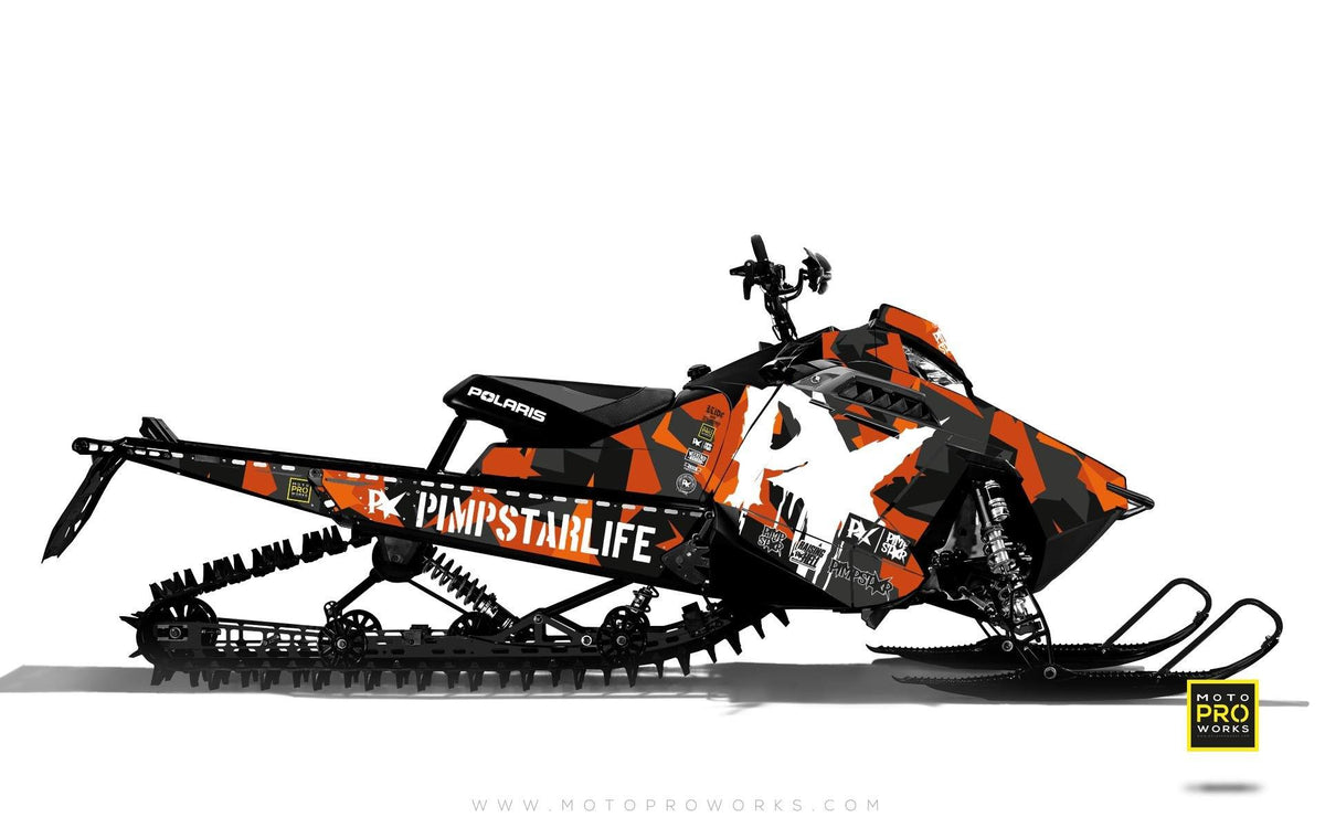Polaris Graphics - &quot;M90&quot; (orange) - MotoProWorks | Decals and Bike Graphic kit