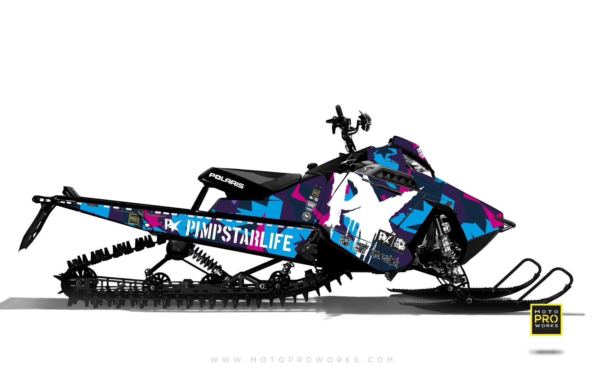 Polaris Graphics - "M90" (pink) - MotoProWorks | Decals and Bike Graphic kit