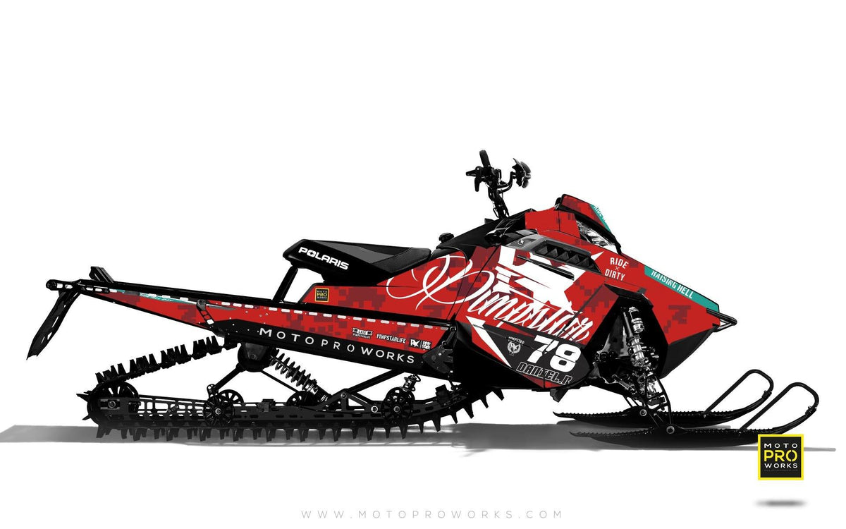 Polaris Graphics - &quot;Marpat&quot; (red) - MotoProWorks | Decals and Bike Graphic kit