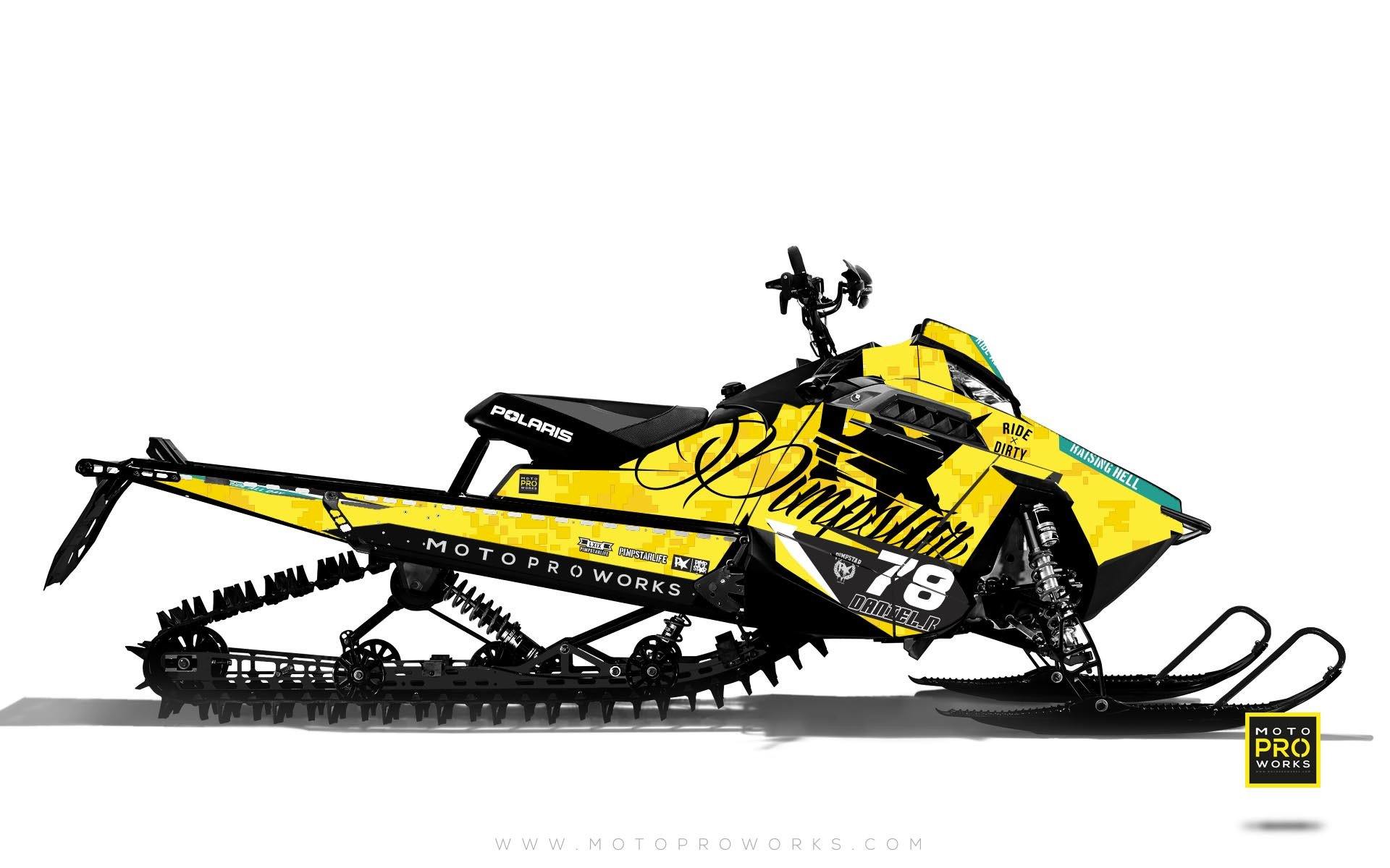 Polaris Graphics - "Marpat" (yellow) - MotoProWorks | Decals and Bike Graphic kit
