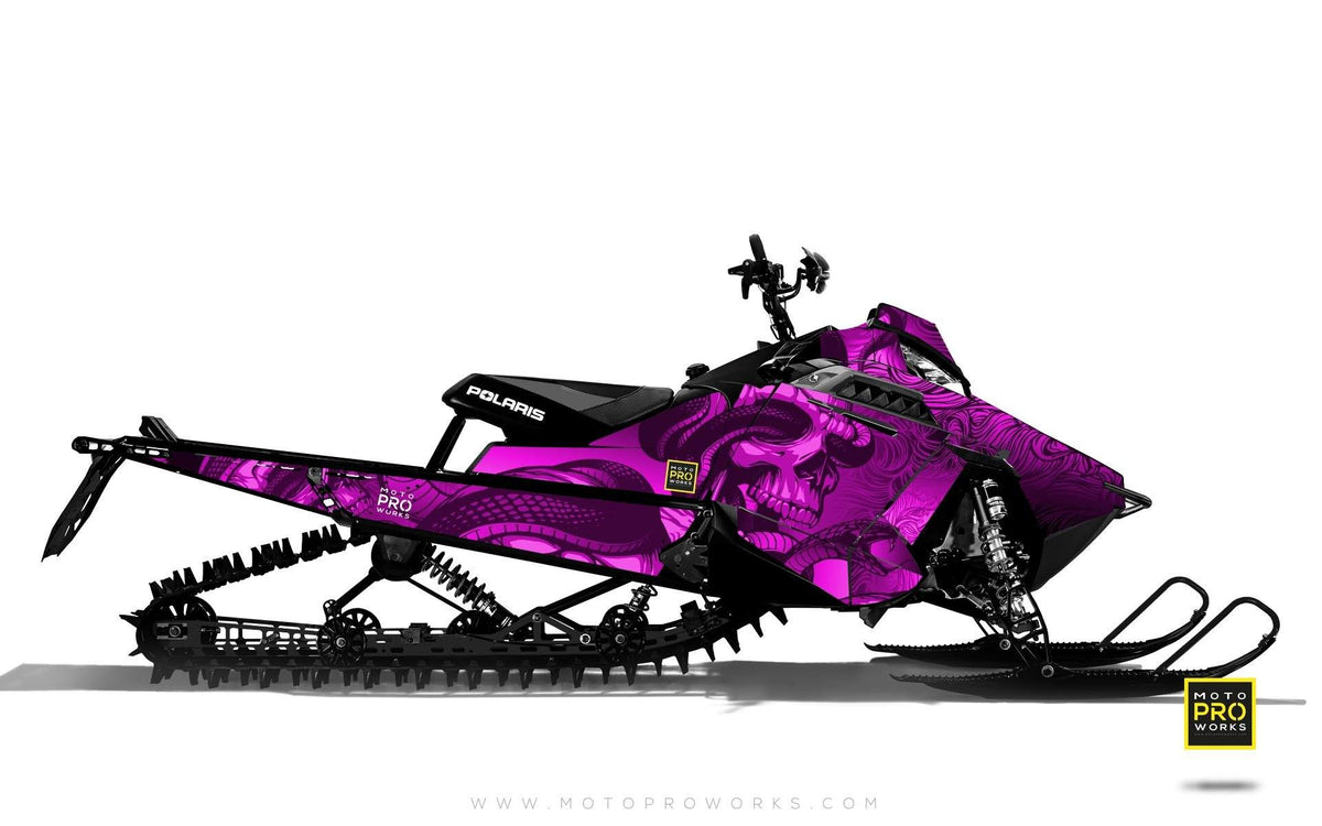 Polaris Graphics - &quot;Ssskully&quot; (pink) - MotoProWorks | Decals and Bike Graphic kit