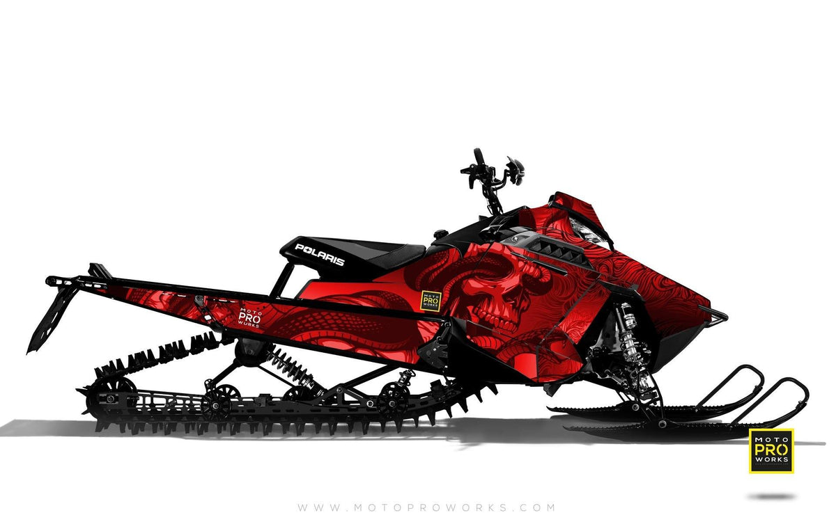 Polaris Graphics - &quot;Ssskully&quot; (red) - MotoProWorks | Decals and Bike Graphic kit