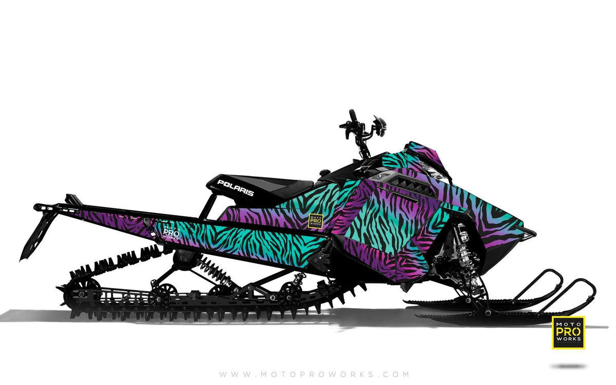 Polaris Graphics - &quot;Stripey&quot; (purple) - MotoProWorks | Decals and Bike Graphic kit