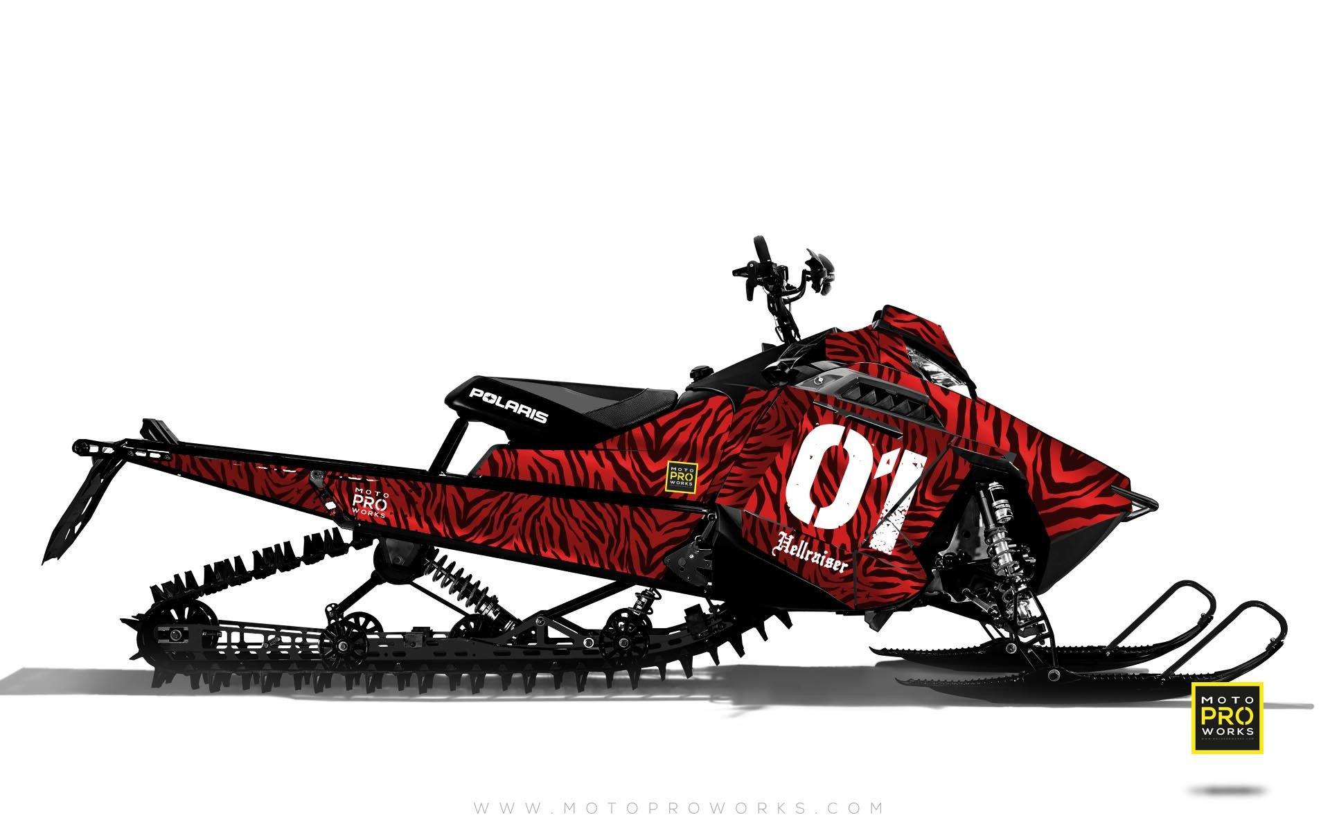 Polaris Graphics - "Stripey" (red) - MotoProWorks | Decals and Bike Graphic kit