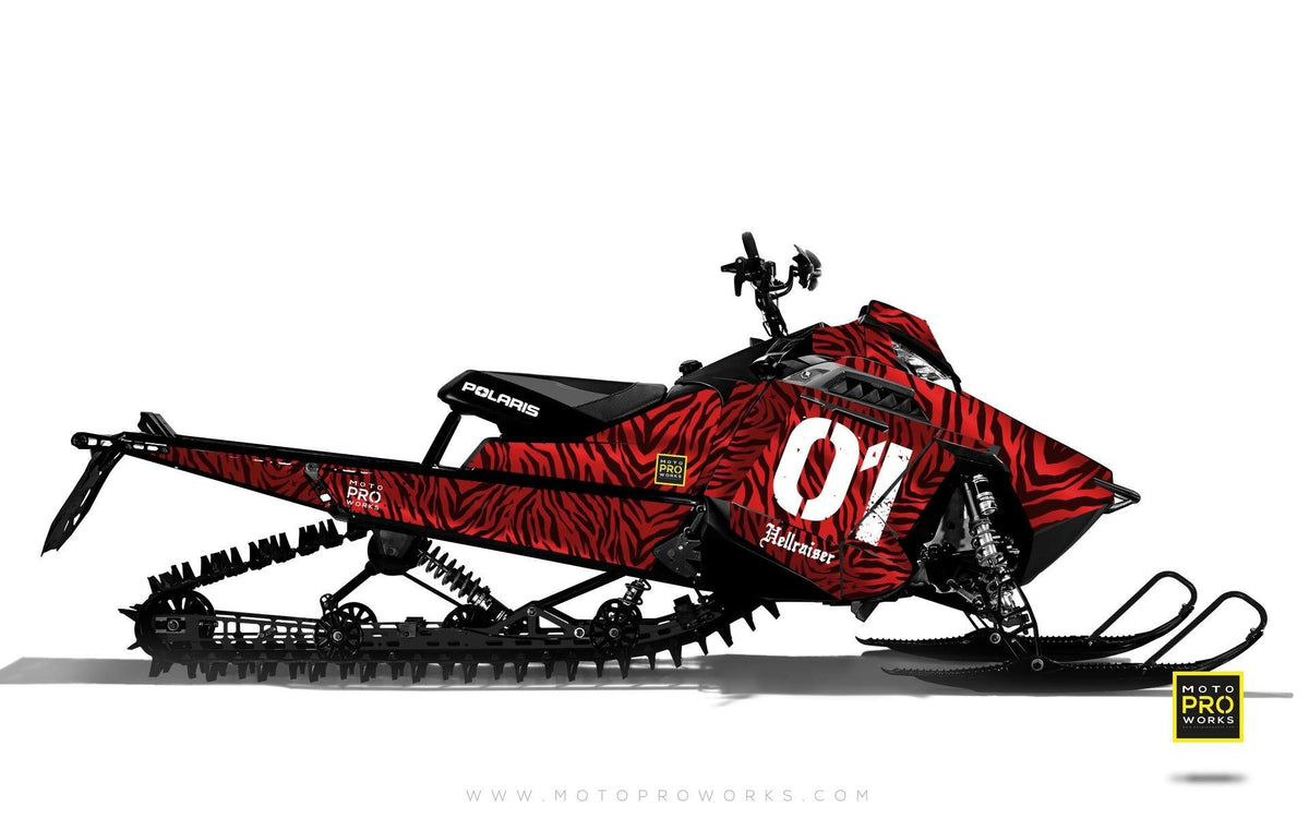 Polaris Graphics - &quot;Stripey&quot; (red) - MotoProWorks | Decals and Bike Graphic kit