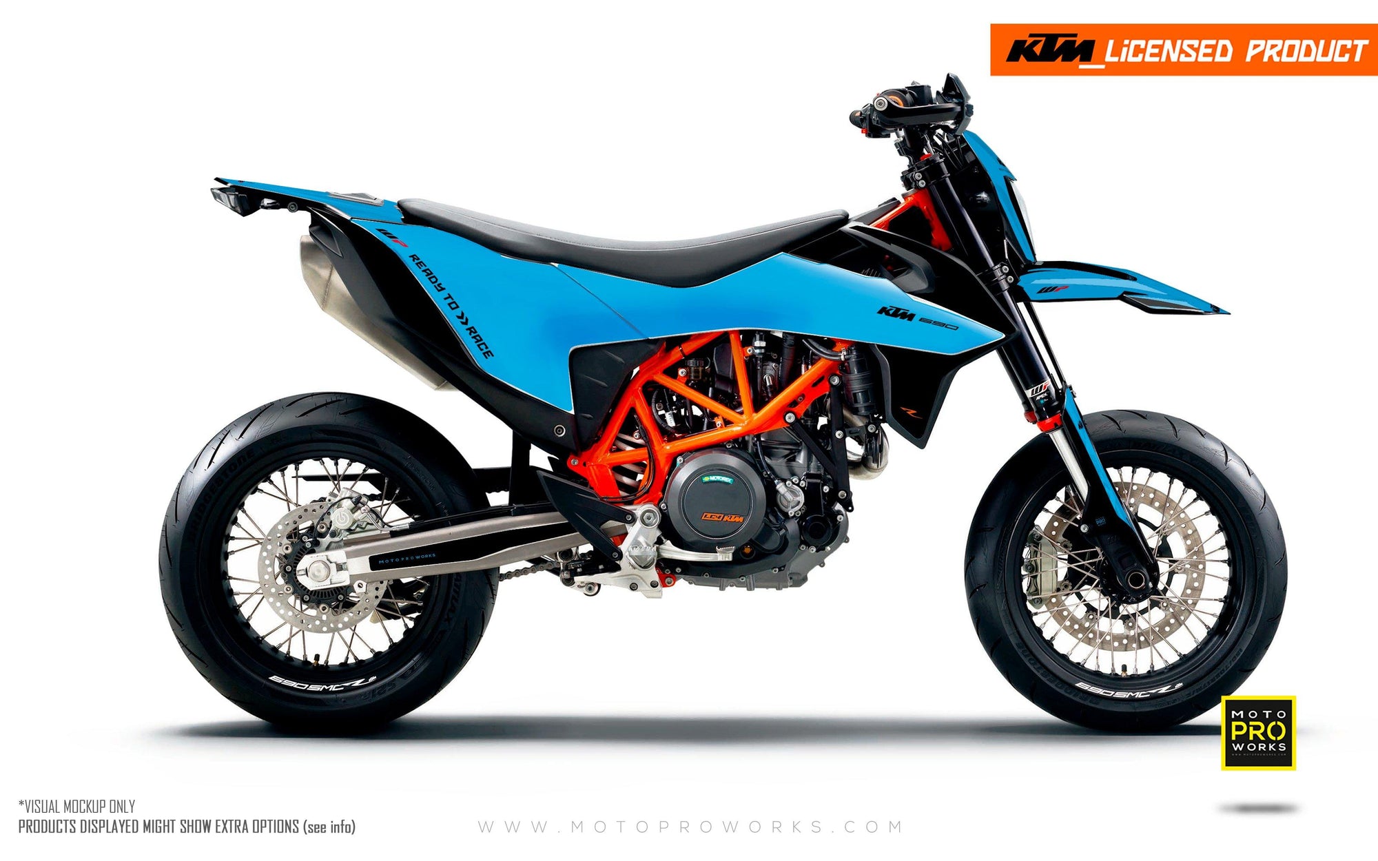 KTM GRAPHIC KIT - "RADIUS" (blue) - MotoProWorks | Decals and Bike Graphic kit