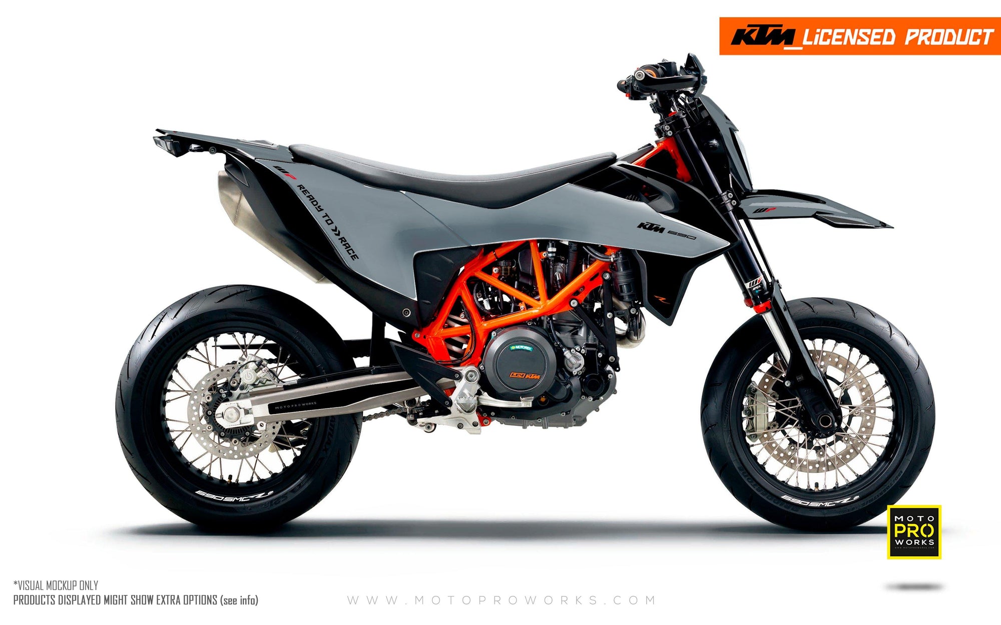 KTM GRAPHIC KIT - "RADIUS" (grey) - MotoProWorks | Decals and Bike Graphic kit