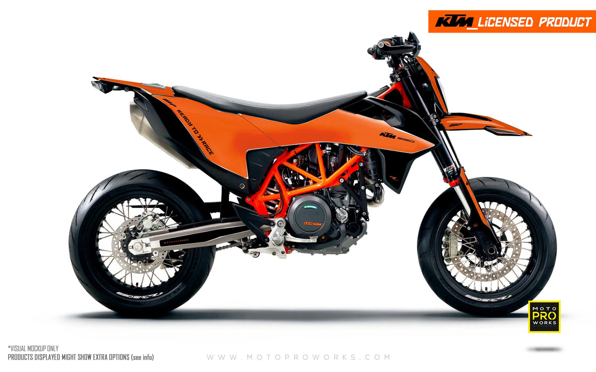 KTM GRAPHIC KIT - &quot;RADIUS&quot; (orange) - MotoProWorks | Decals and Bike Graphic kit