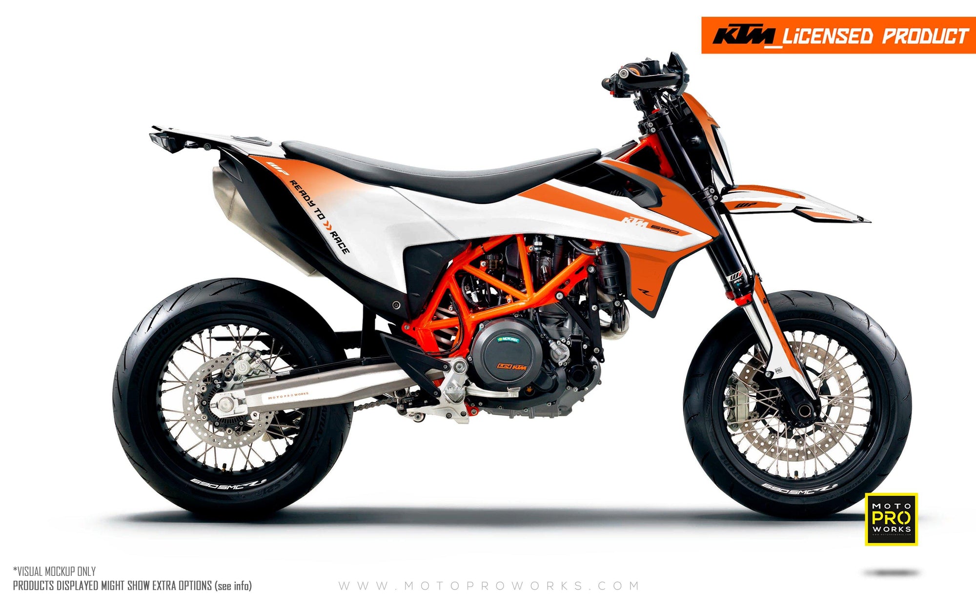 KTM GRAPHIC KIT - "RADIUS" (white) - MotoProWorks | Decals and Bike Graphic kit