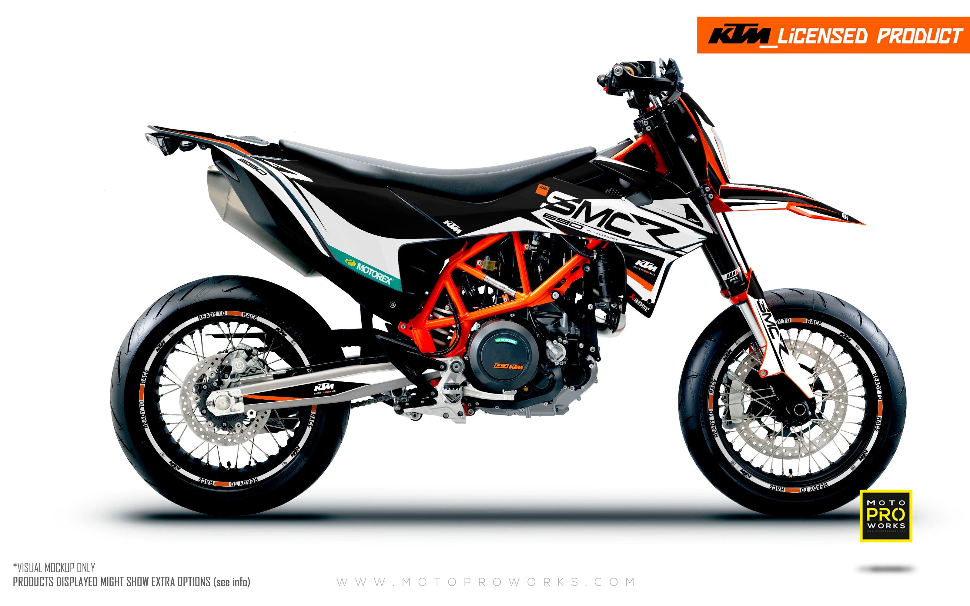 KTM GRAPHICS - 690 SMC-R "Racer" (Black) - MotoProWorks
