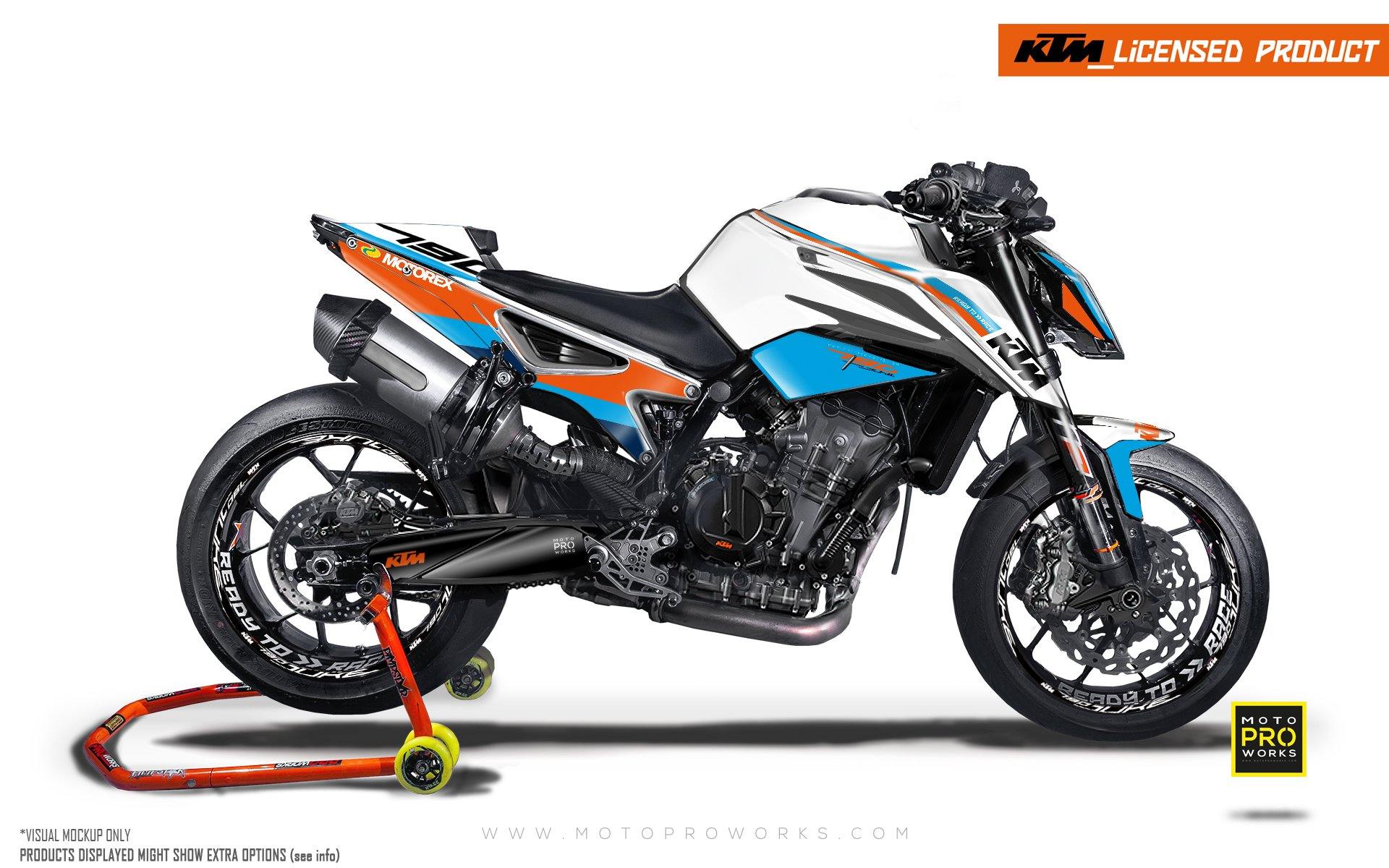 KTM 790/890 R Duke GRAPHIC KIT - "En Route" (Monaco) - MotoProWorks | Decals and Bike Graphic kit