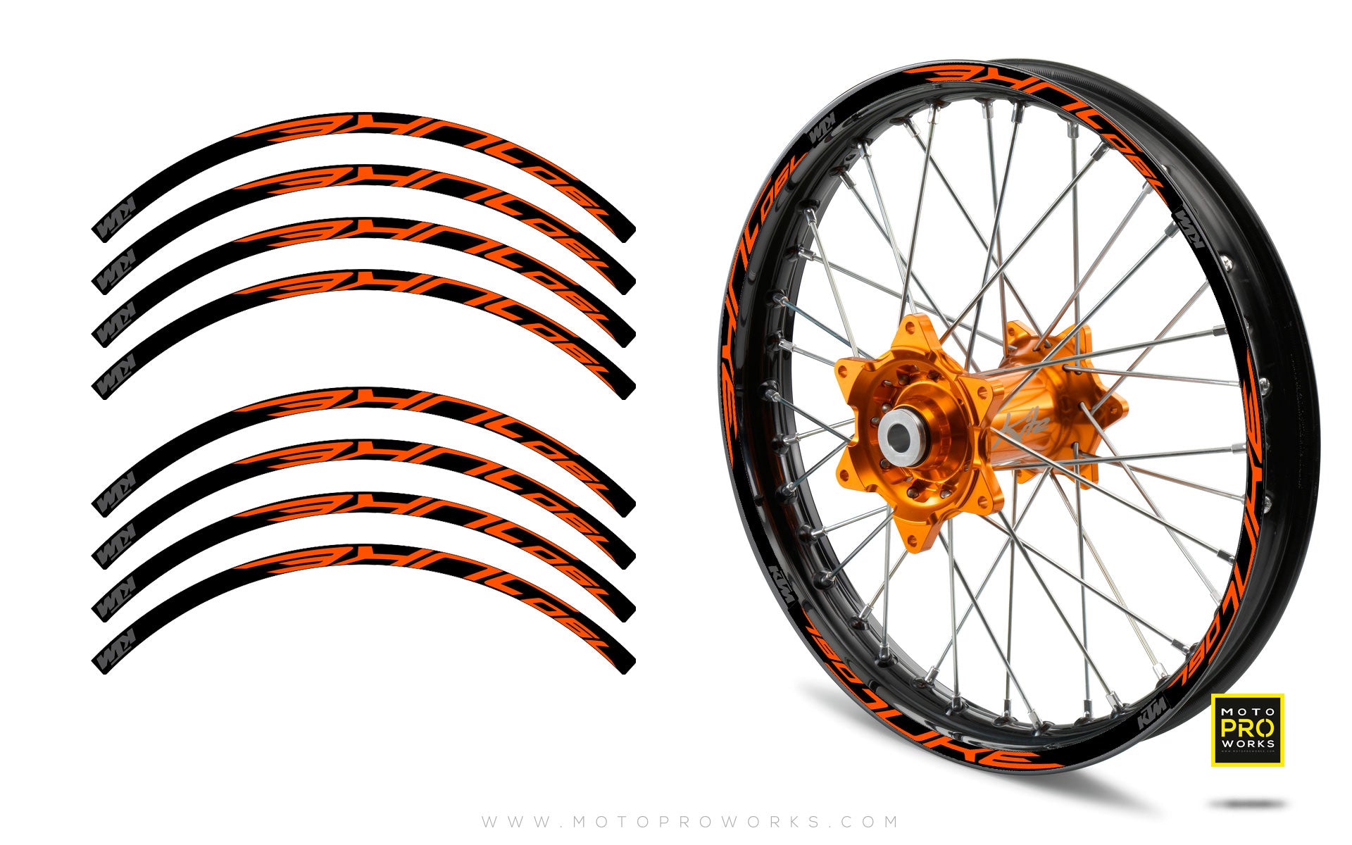 Rim Stripes - "790" KTM (orange) - MotoProWorks | Decals and Bike Graphic kit