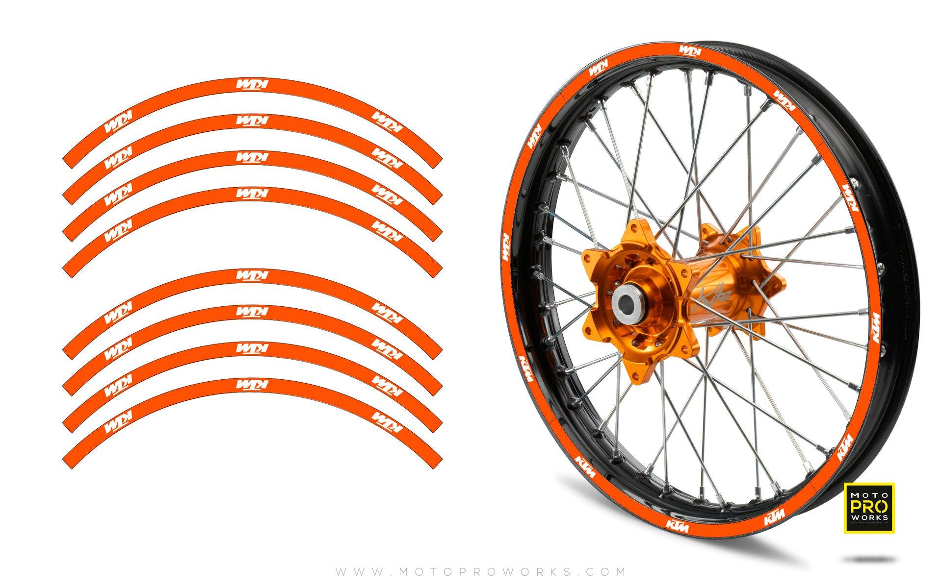 Rim Stripes - "SOLID" KTM (orange) - MotoProWorks | Decals and Bike Graphic kit