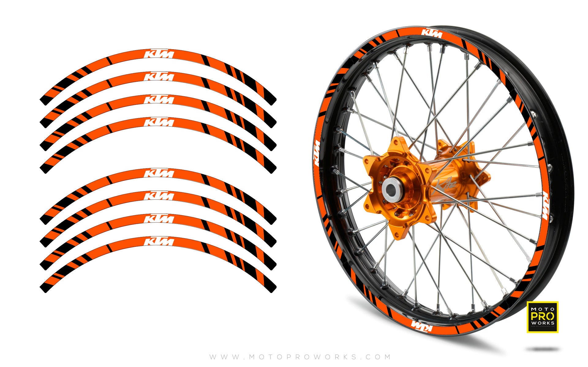 Rim Stripes - "STRIPE" KTM (orange) - MotoProWorks | Decals and Bike Graphic kit