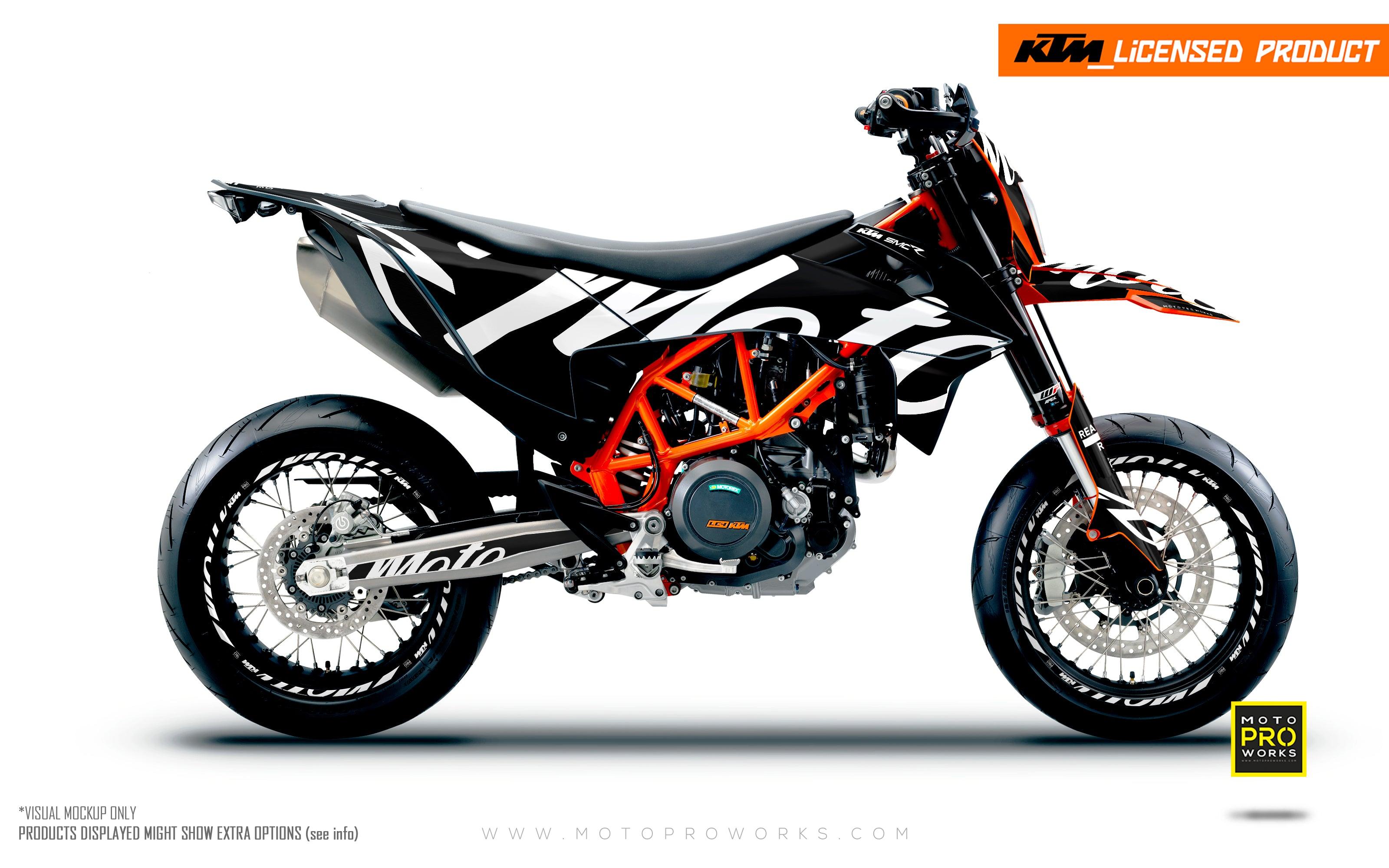 KTM GRAPHICS - 690 SMC-R "Script" (Black) - MotoProWorks