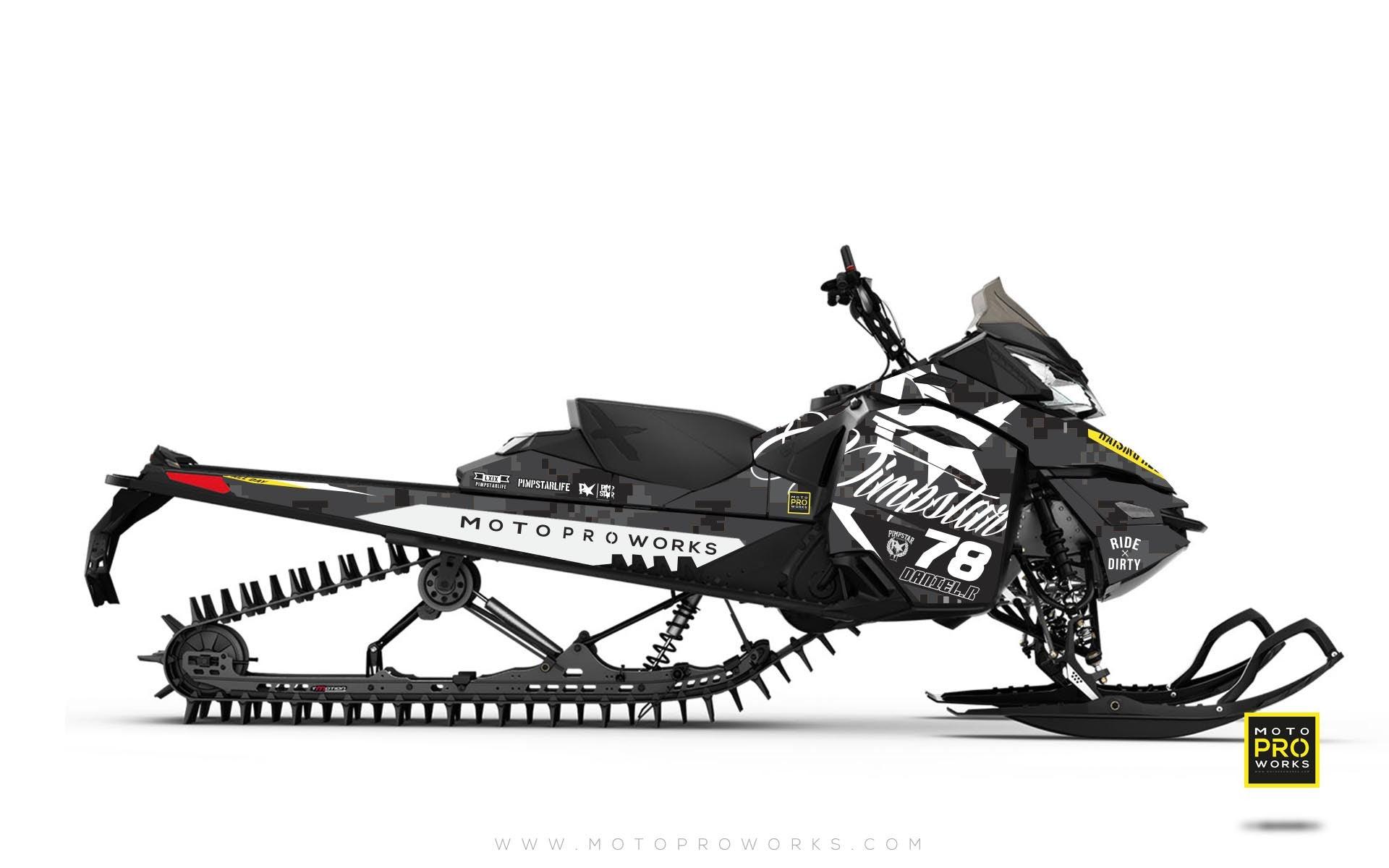Ski-Doo Graphics - "Marpat" (black) - MotoProWorks | Decals and Bike Graphic kit